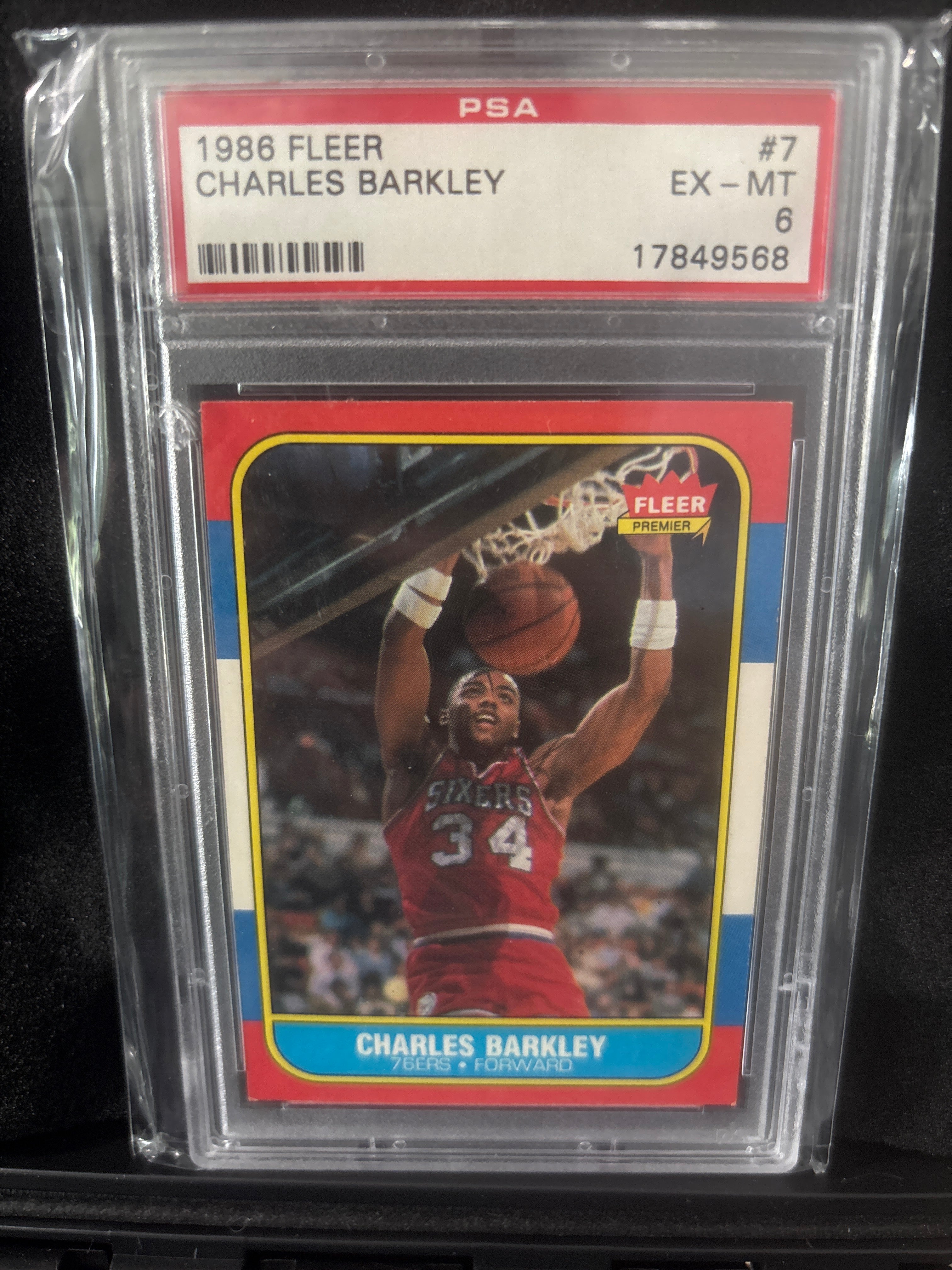 1986 Fleer Charles Barkley #7