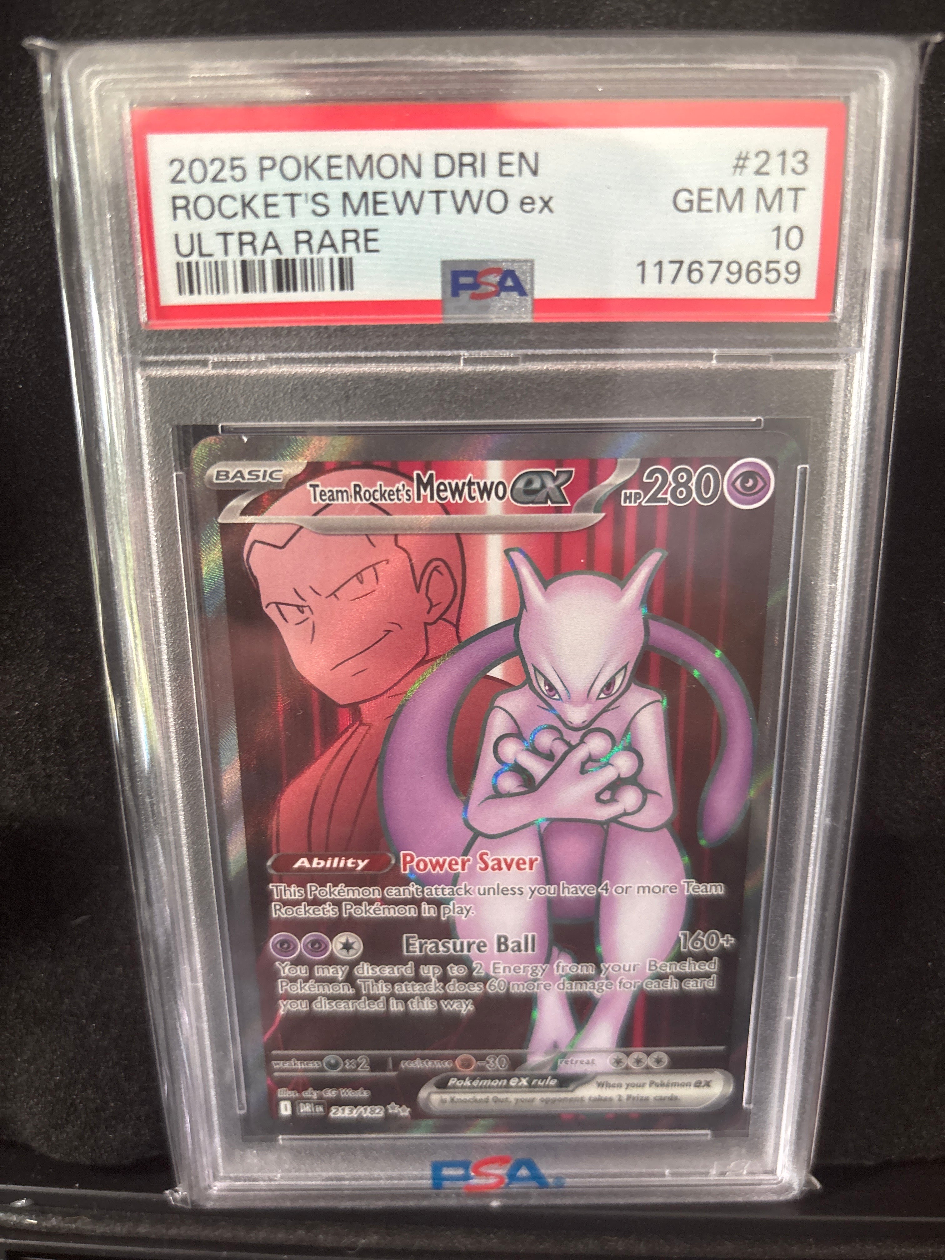 2025 Pokémon DRI EN Rockets Mew Two ex ULTRA RARE #213