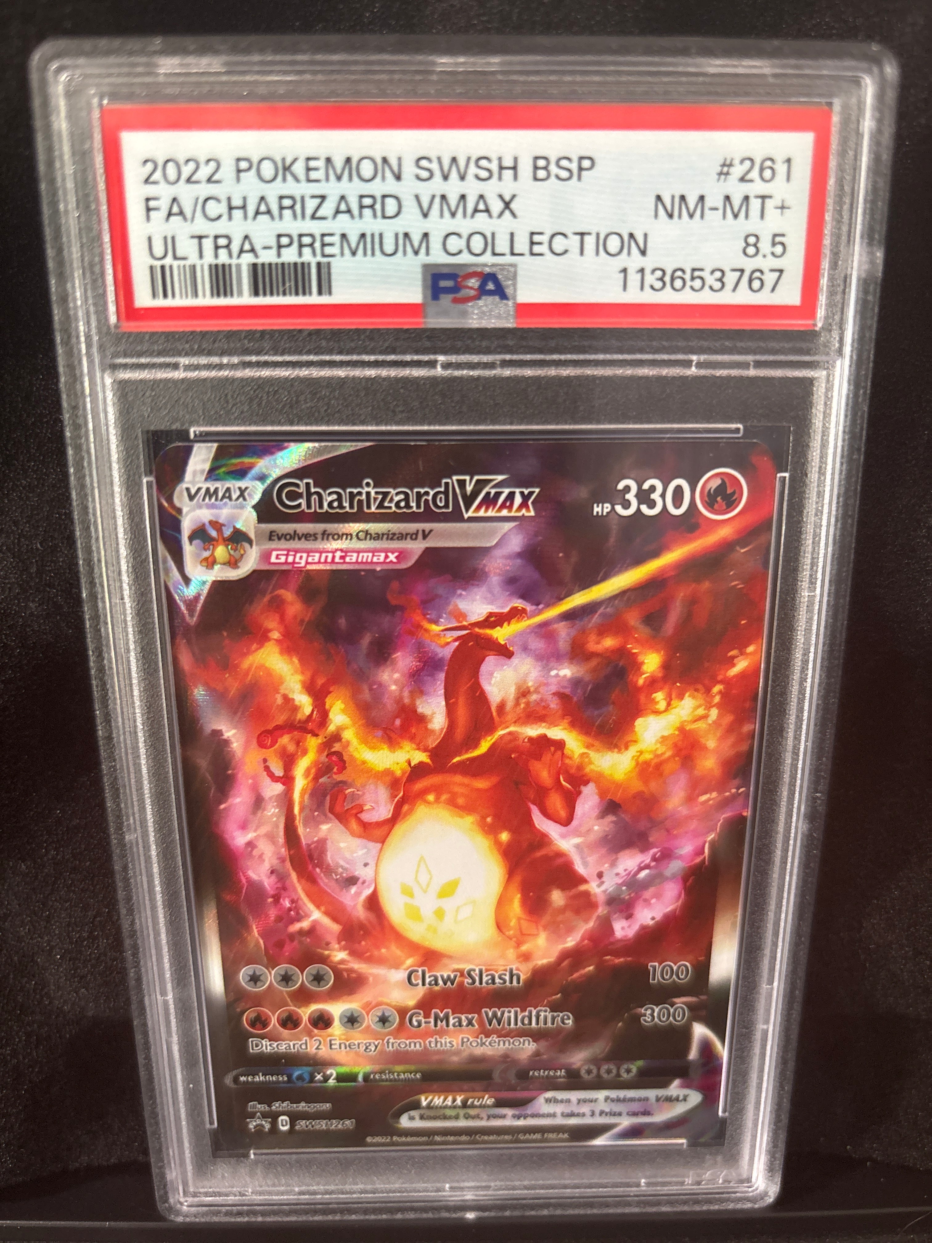 2022 Pokémon SWSH BSP FA Charizard VMAX Ultra Premium Collection #261