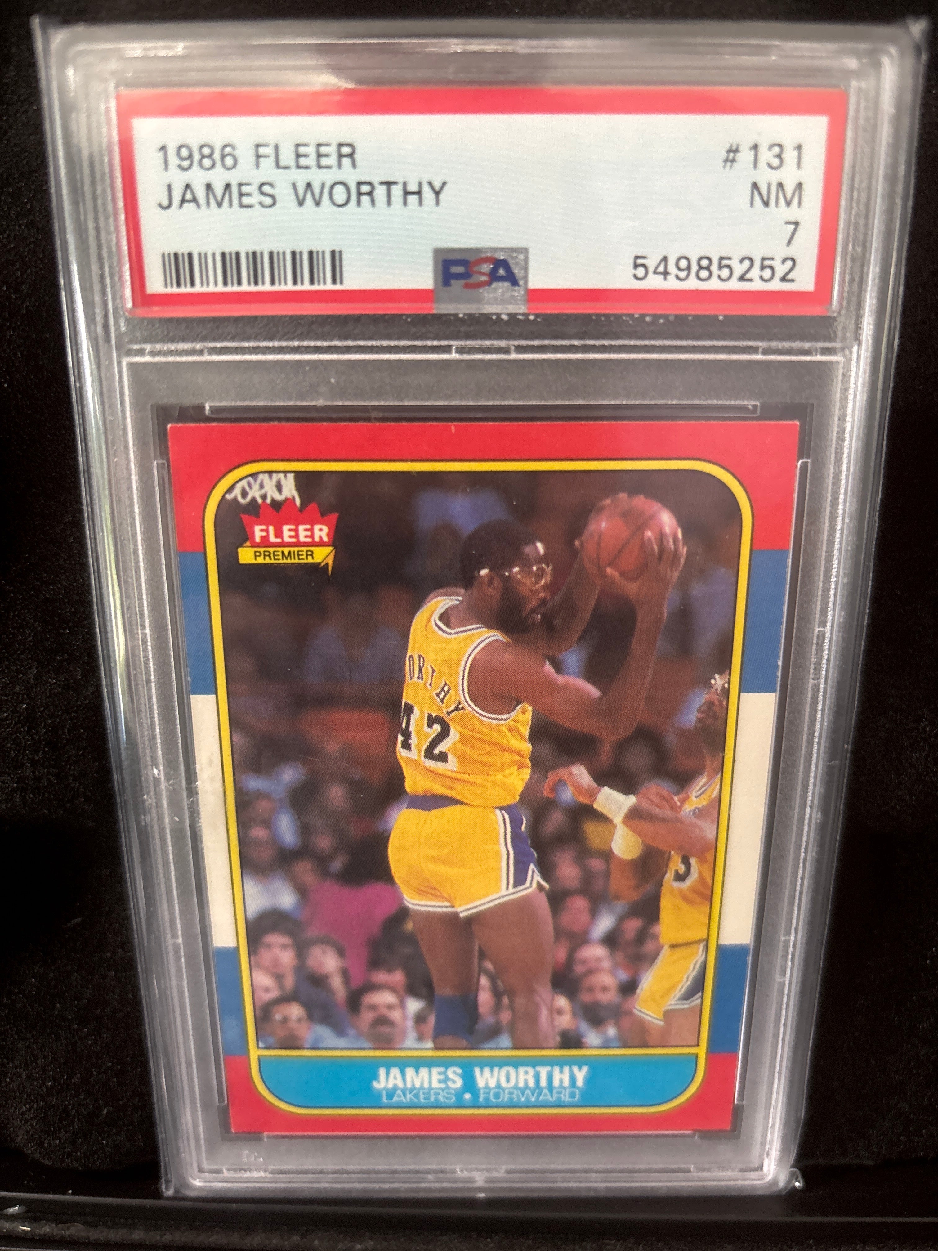 1986 Fleer James Worthy #131