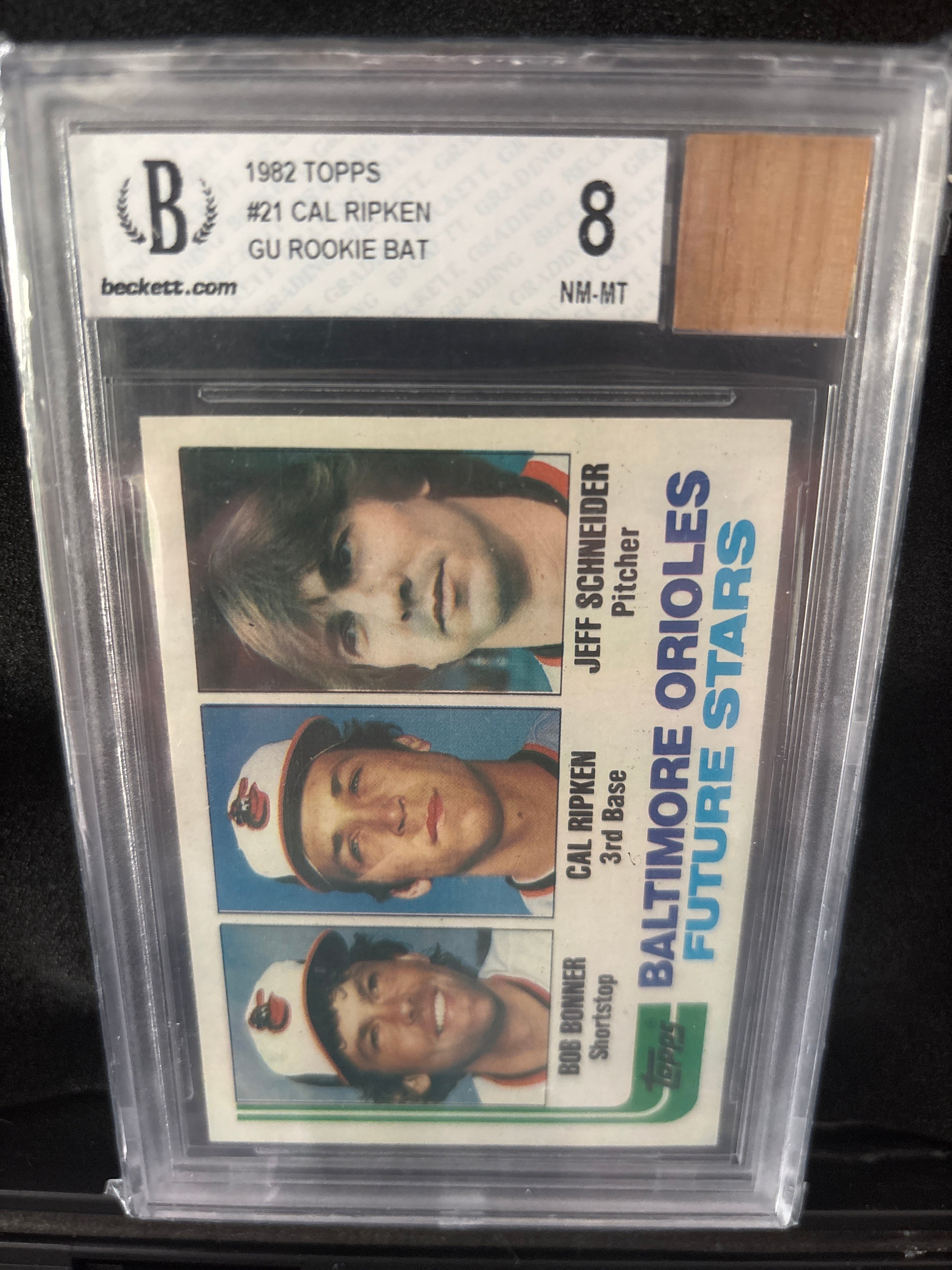 1982 Topps Cal Ripken GU Rookie Bat #21