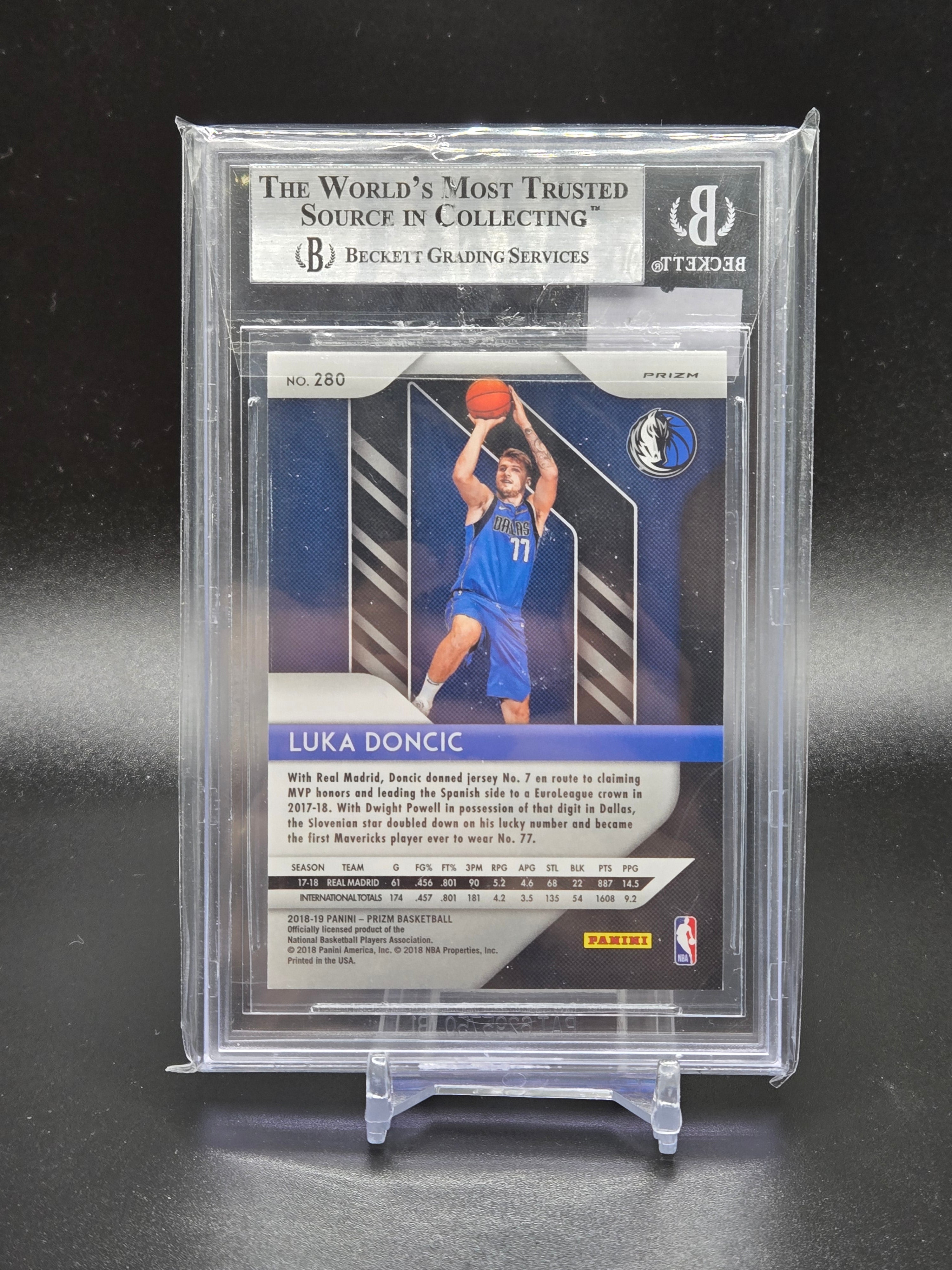 2018-19 Panini Prizm Prizms Silver #280 Luka Doncic