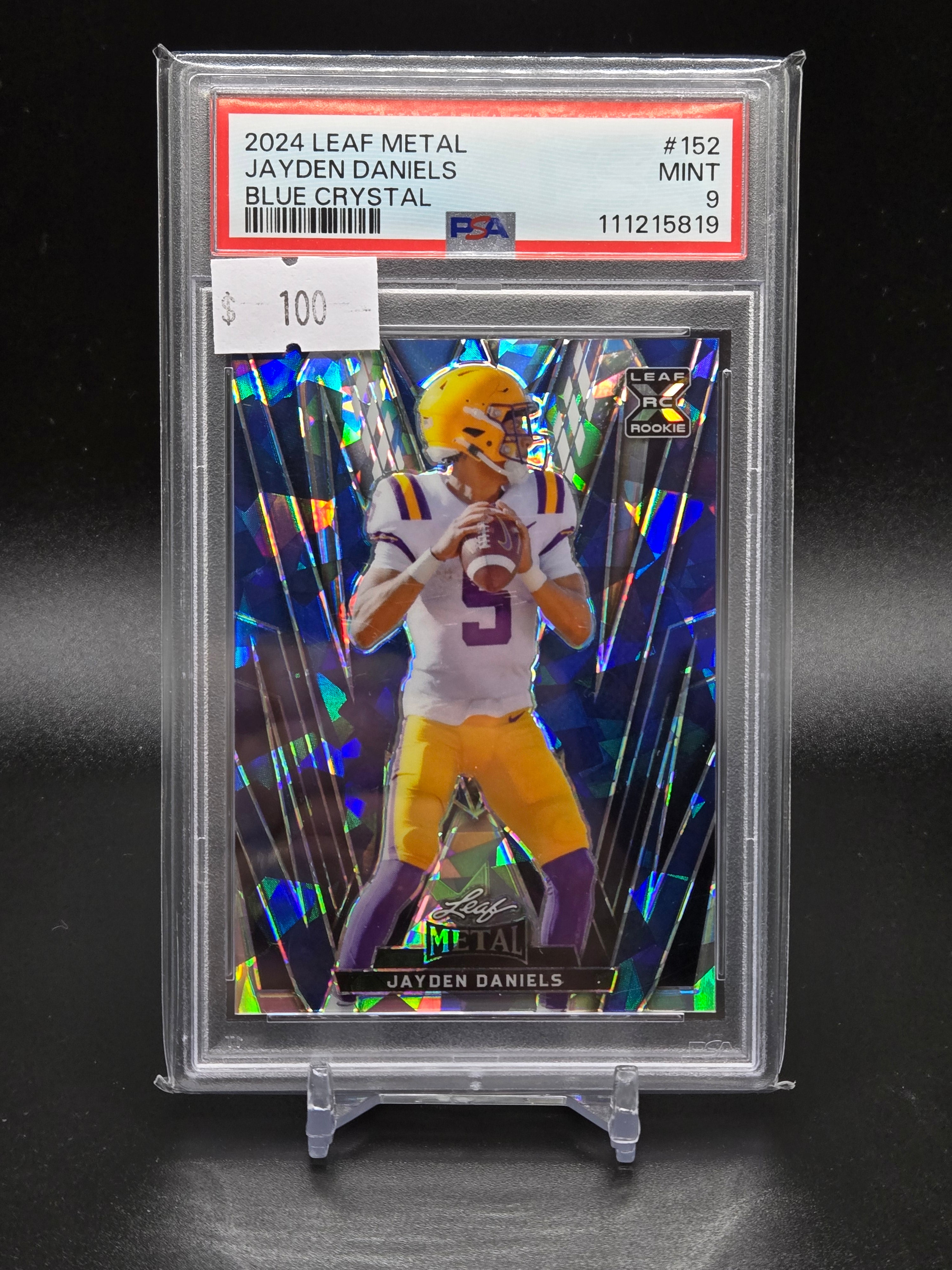 2024 Leaf Metal Jayden Daniels Blue Crystal /7