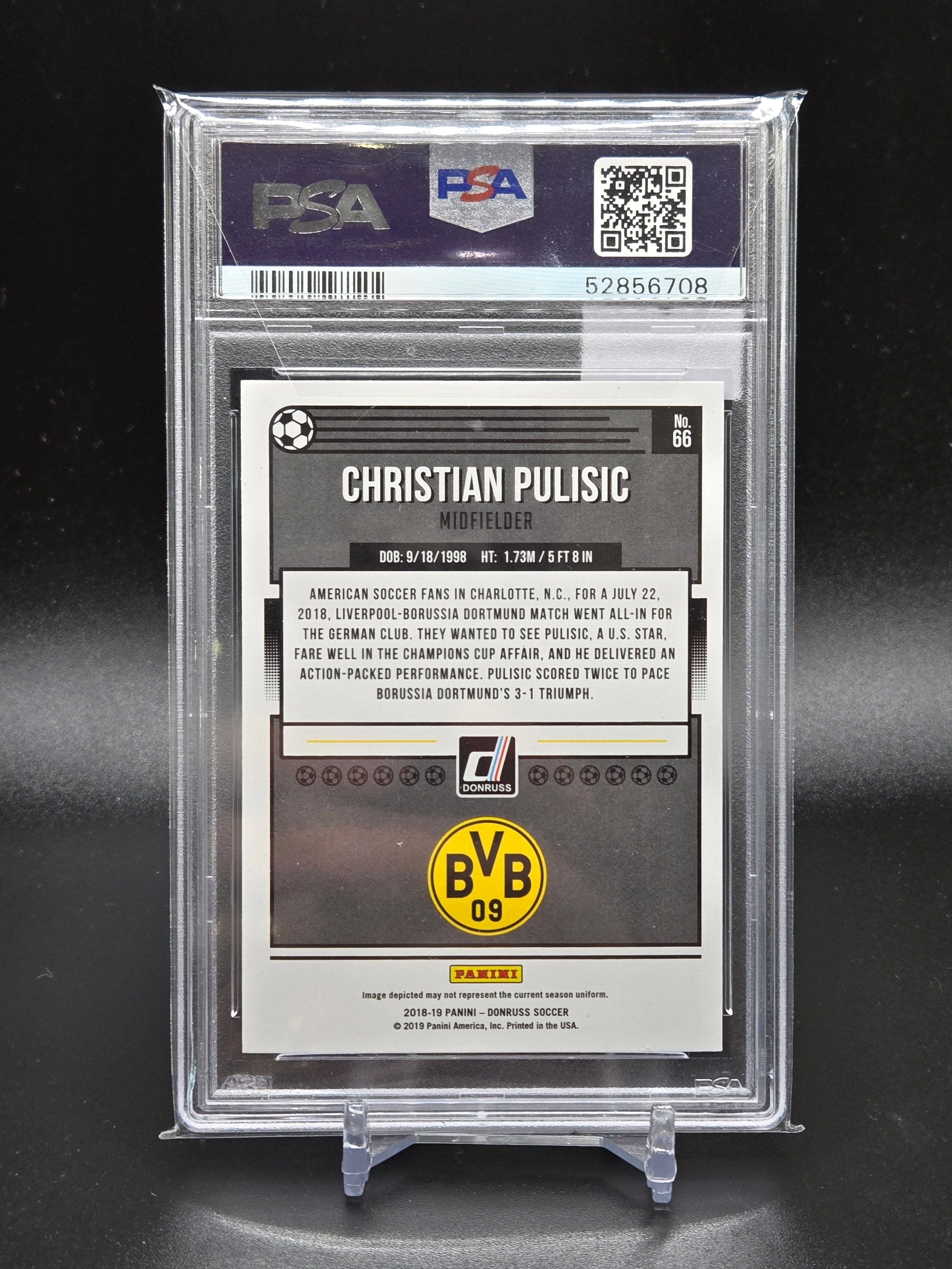 2018 Panini Donruss Christian Pulisic