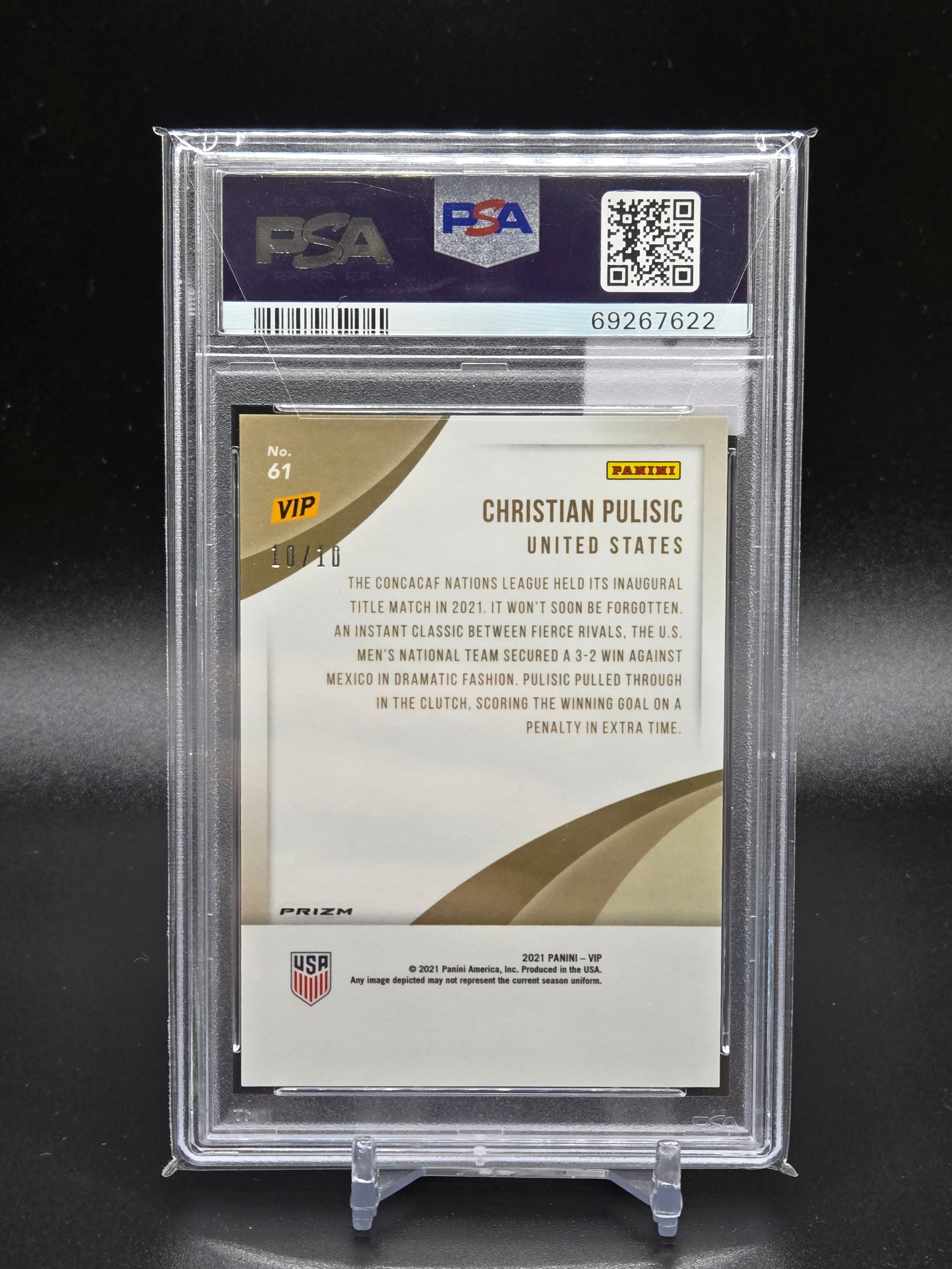 2022 Panini National VIP Christian Pulisic Gold