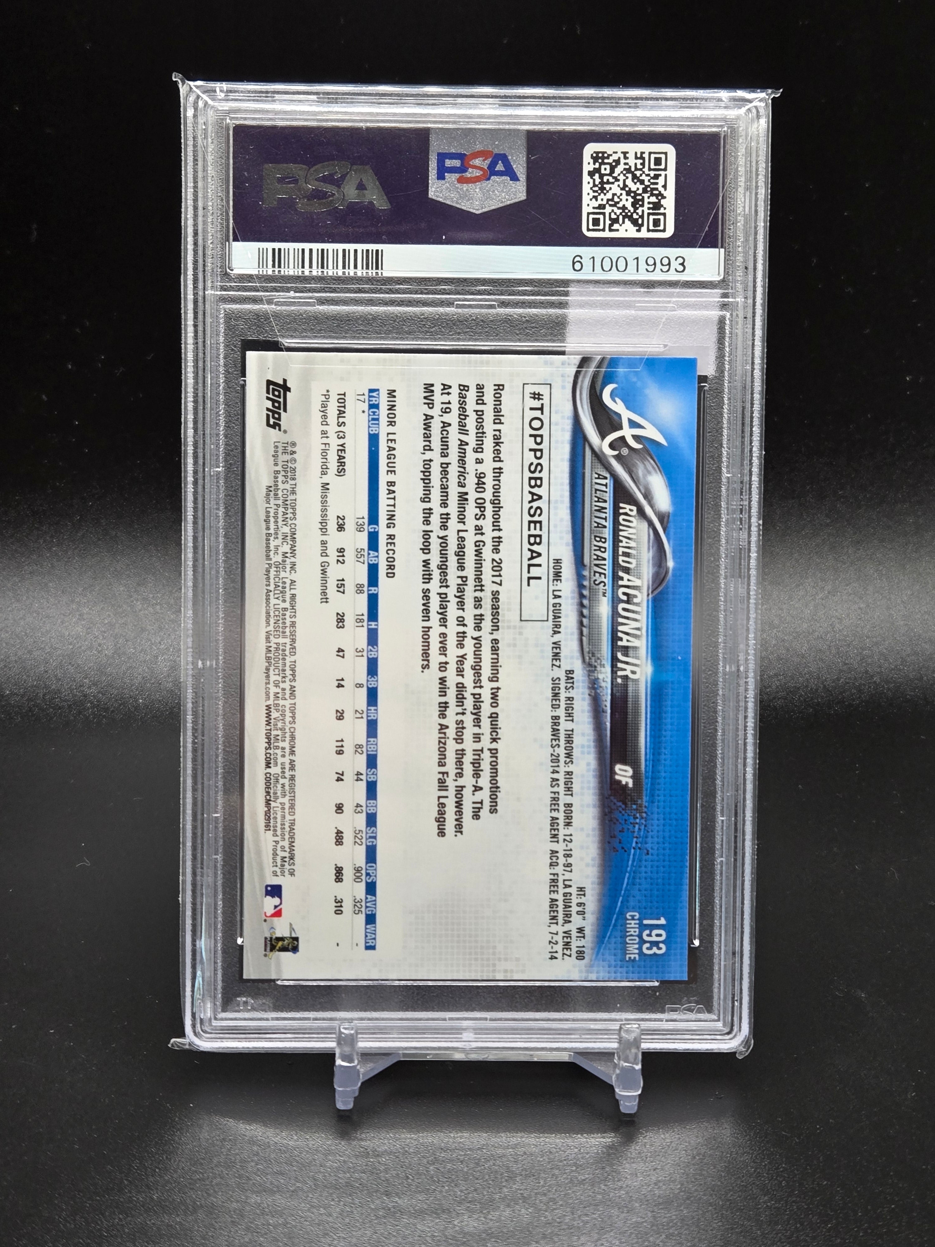 2018 Topps Chrome Ronald Acuna JR.