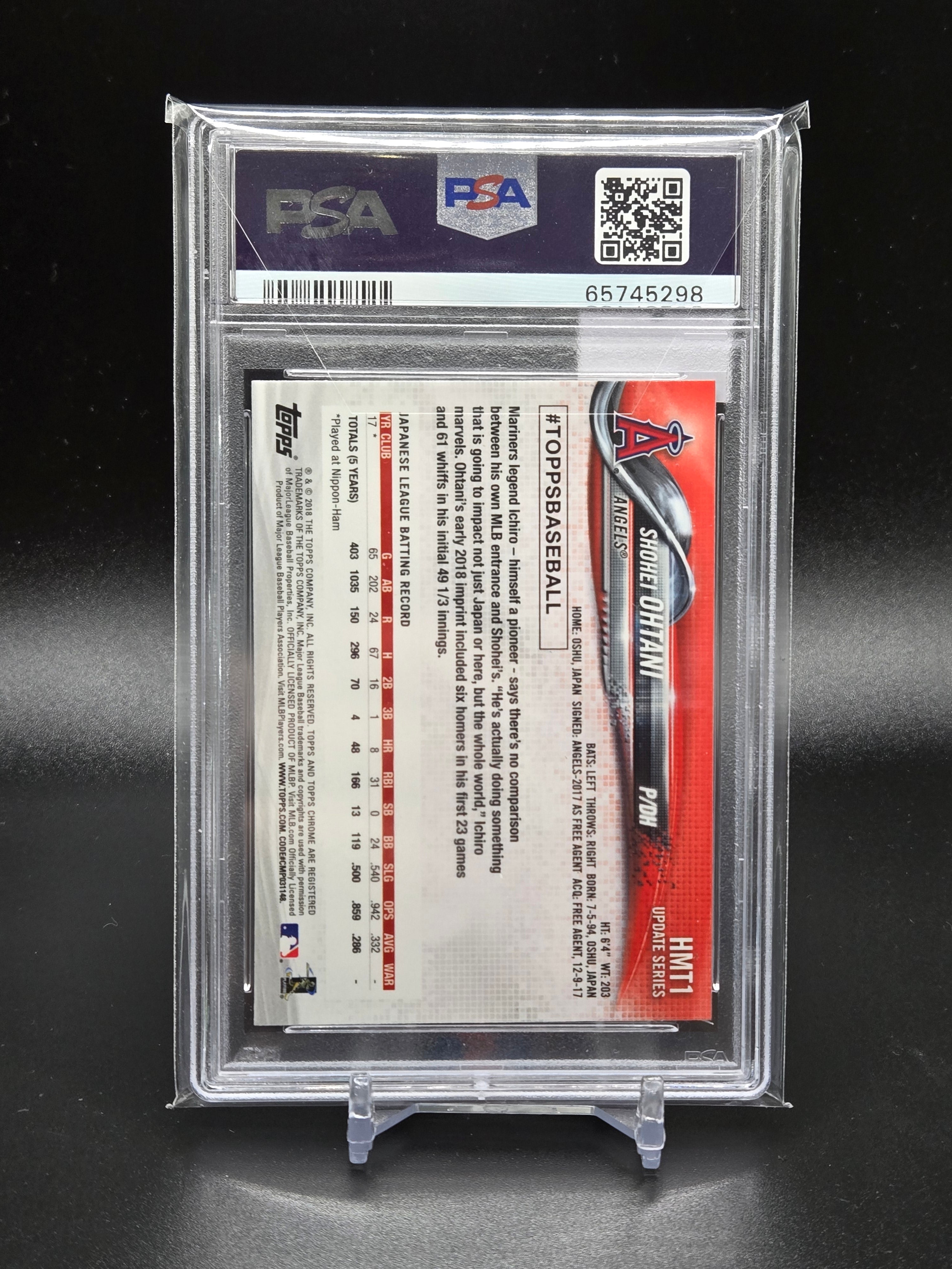 2018 Topps Chrome Shohei Ohtani Update