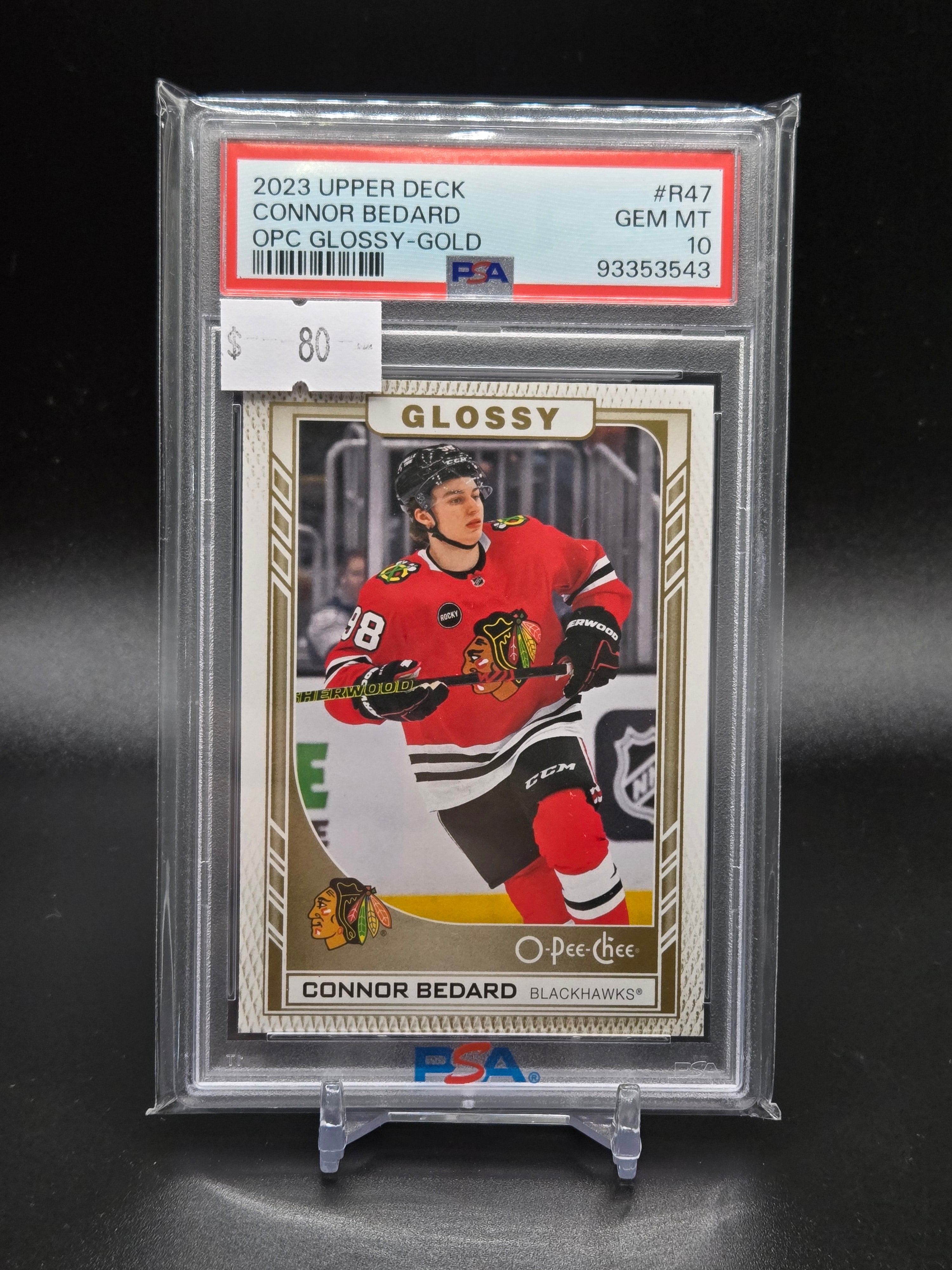 2023 Upper Deck Connor Bedard OPC Glossy-Gold