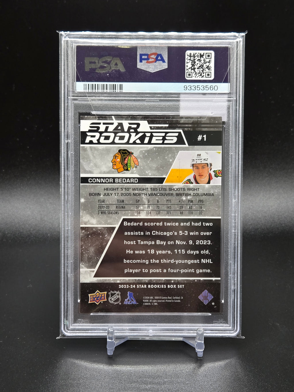2023 UD Star Rookies Connor Bedard Box Set