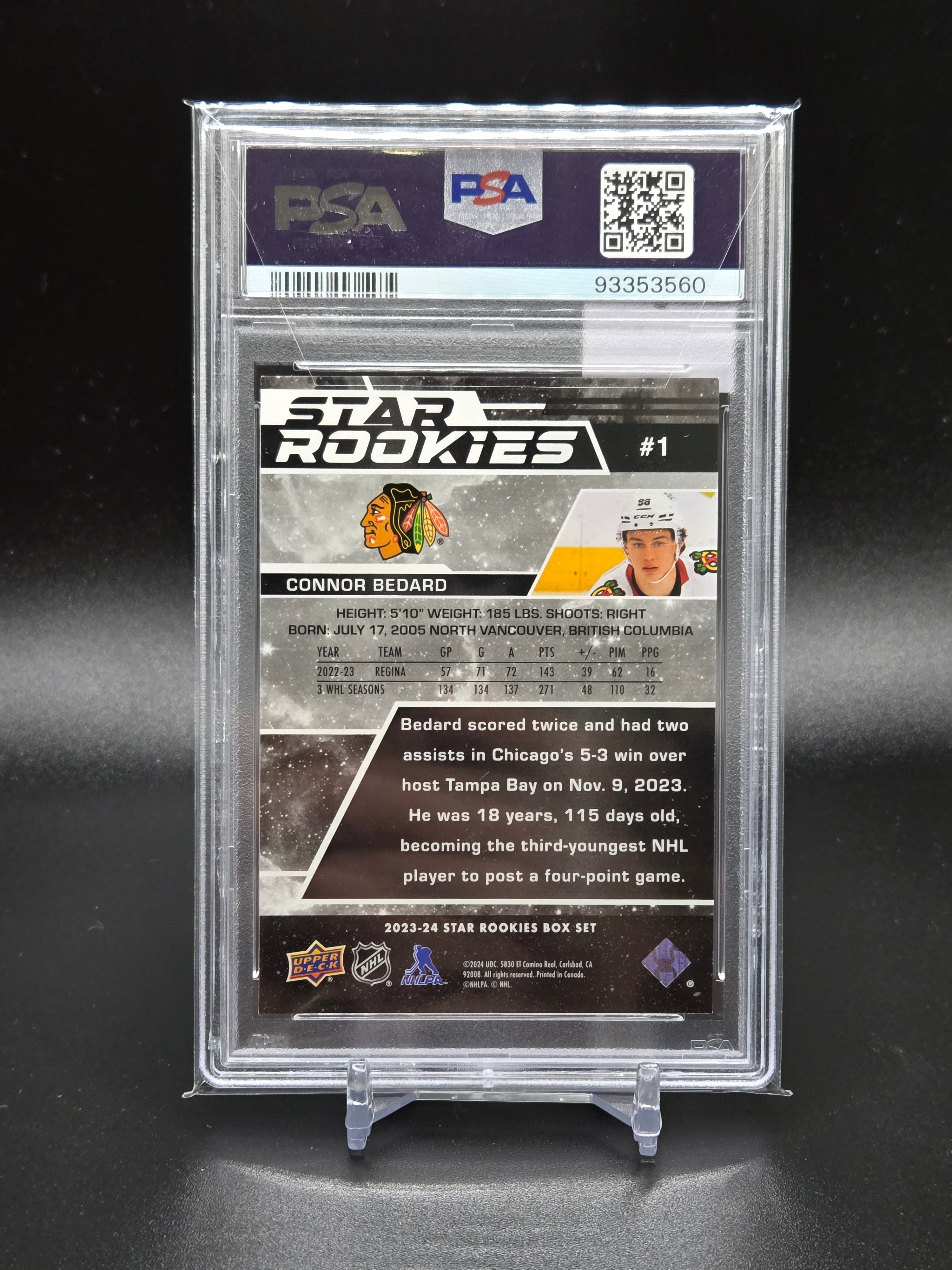 2023 UD Star Rookies Connor Bedard Box Set