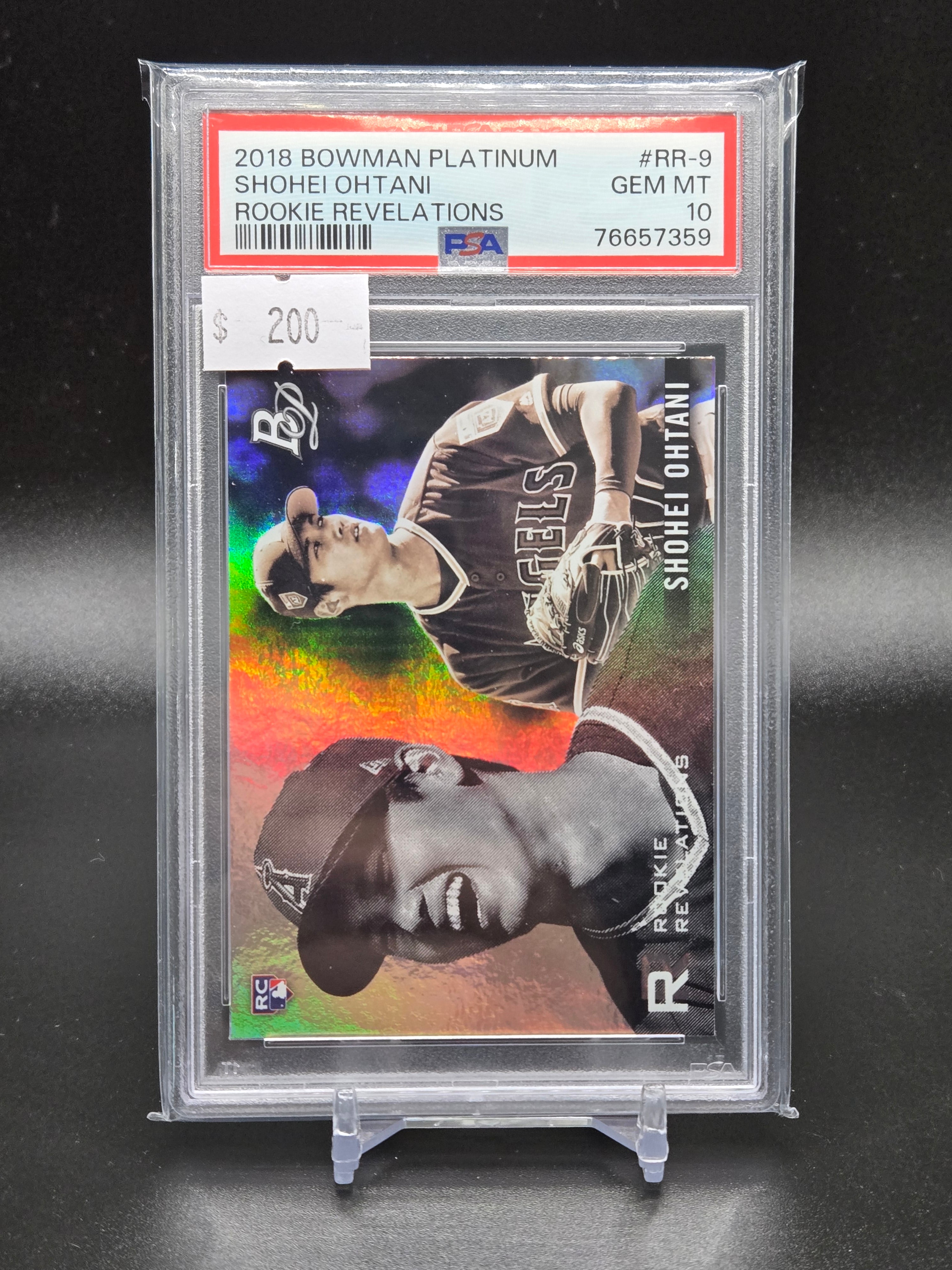2018 bowman platinum Shohei Ohtani rookie revelations