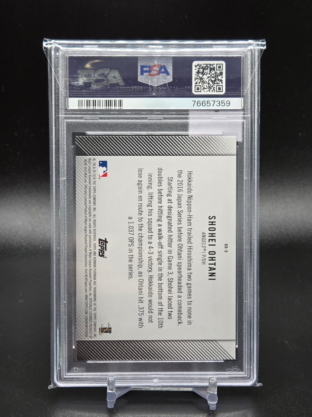 2018 bowman platinum Shohei Ohtani rookie revelations