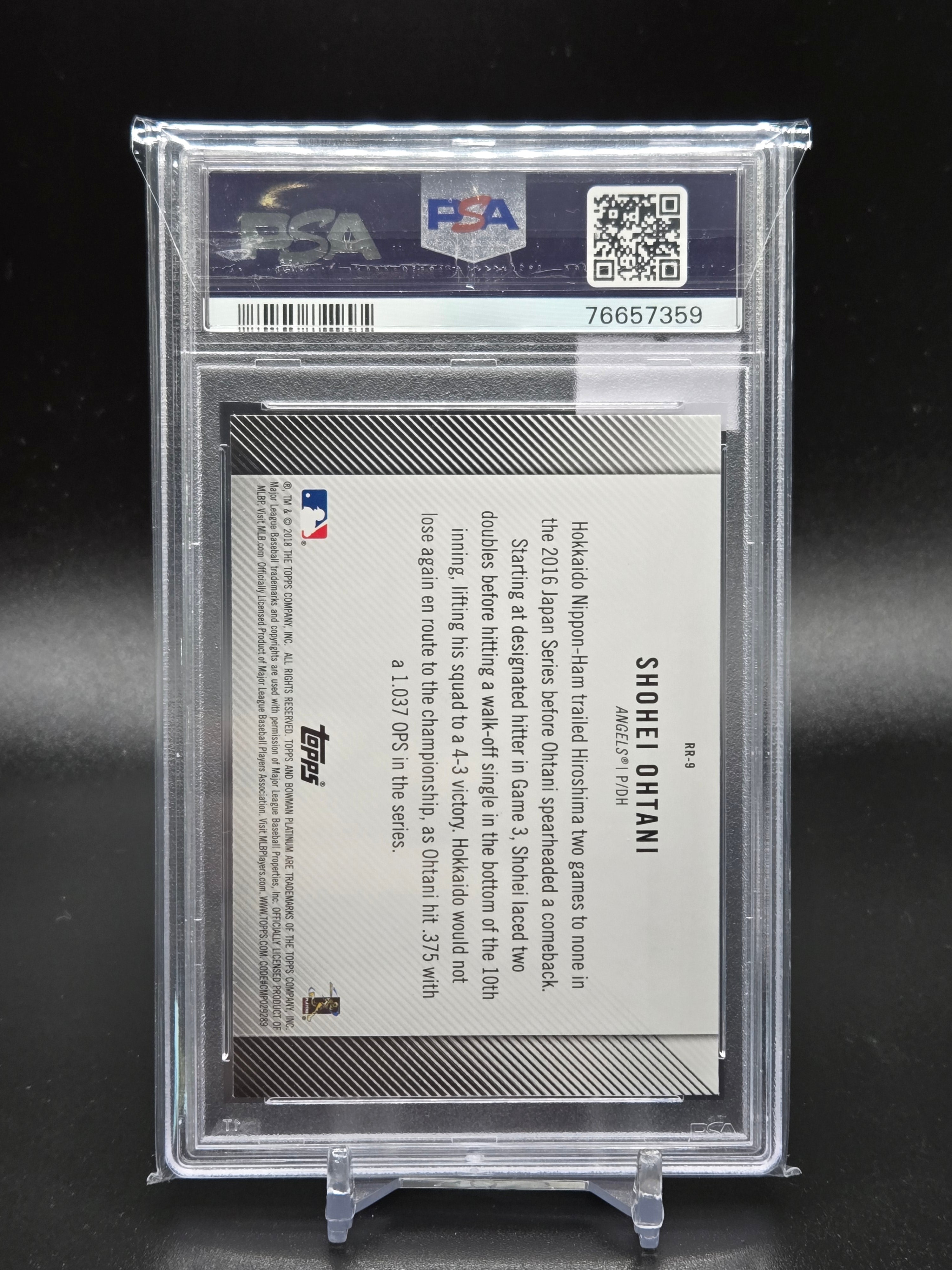 2018 bowman platinum Shohei Ohtani rookie revelations