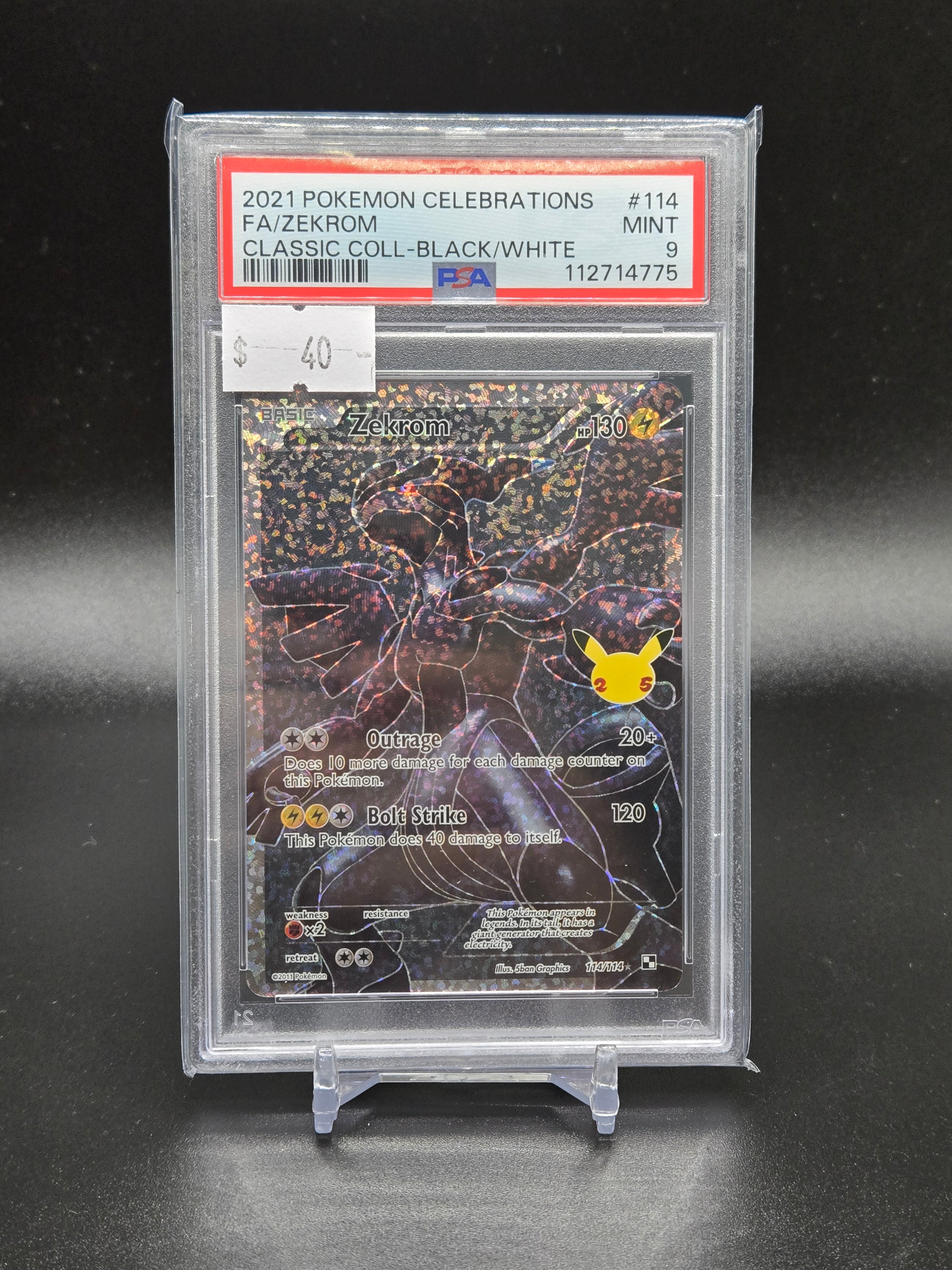 2021 Pokemon Celebrations FA/Zekrom Classic Coll-Black/White