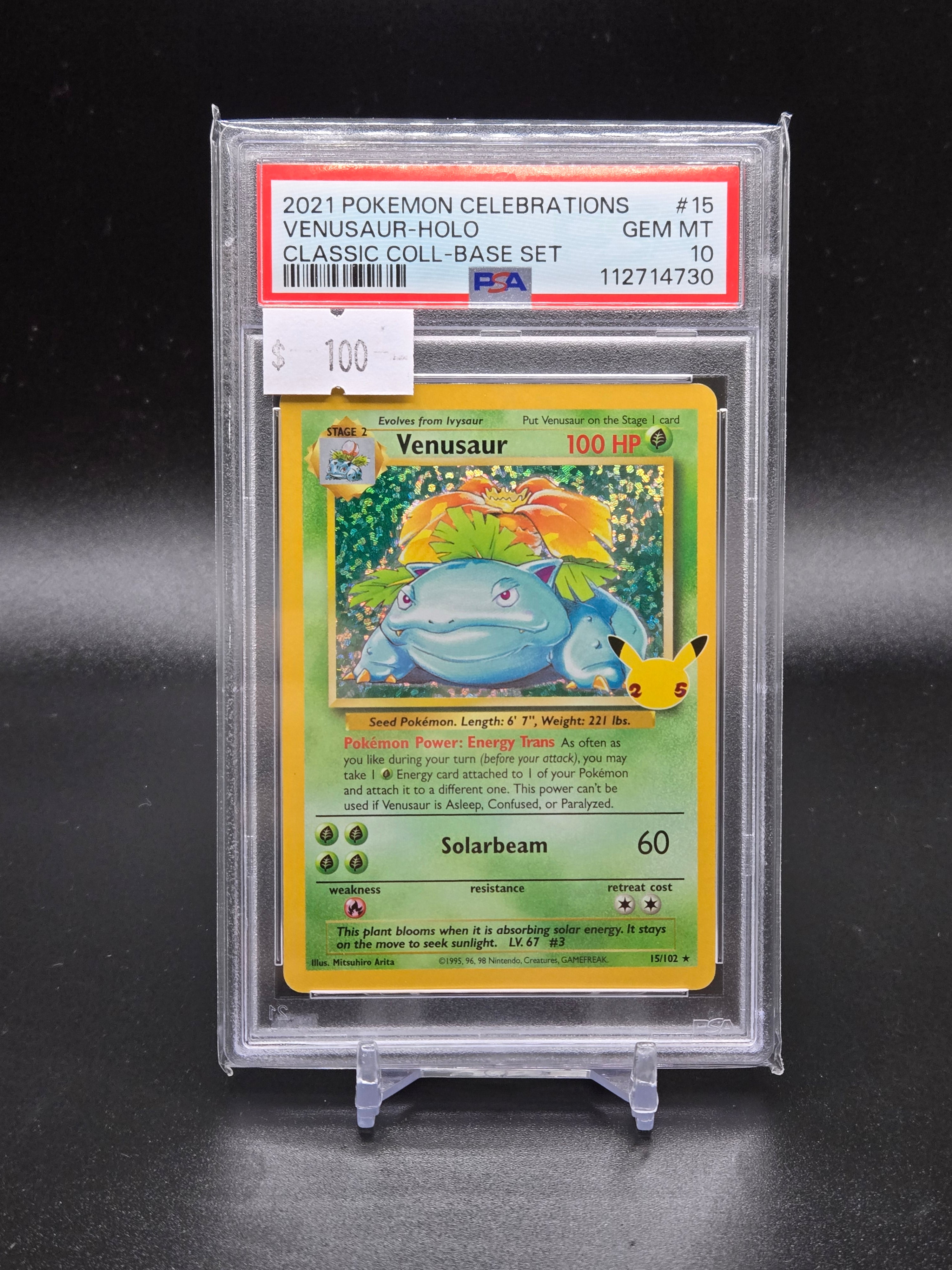 2021 Pokemon Celebrations Venusaur-Holo Classic Coll-Base set