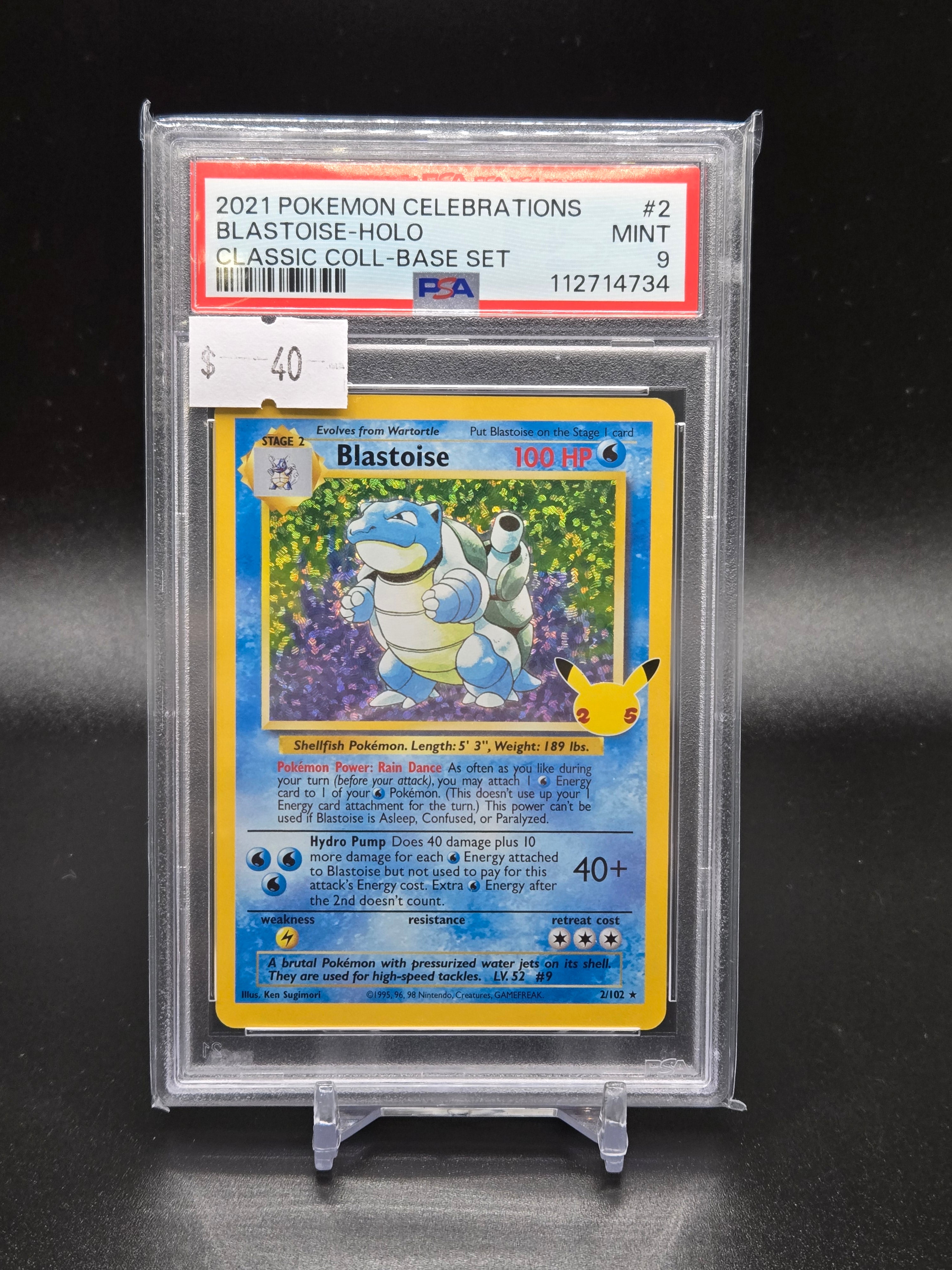 2021 Pokemon Celebrations Blastoise-Holo Classic Coll-Base Set