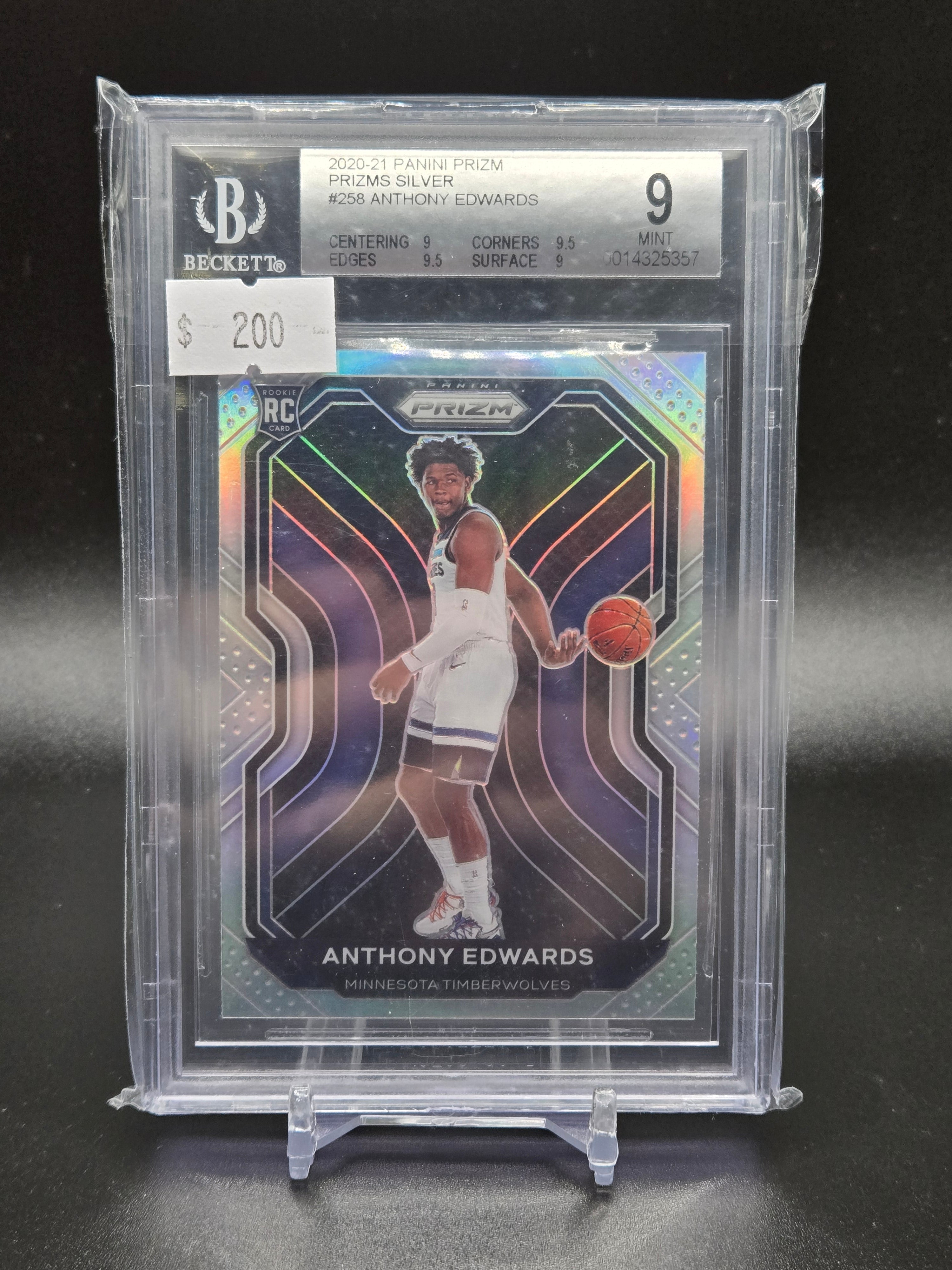 2020-21 Panini Prizm Prizms Silver #258 Anthony Edwards