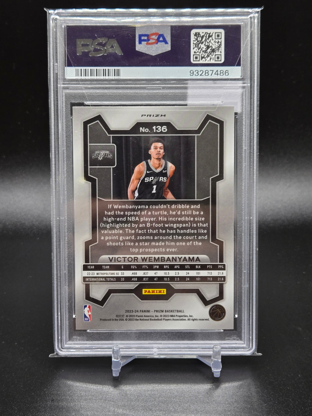 2023 Prizm Victor Wembanyama ICE
