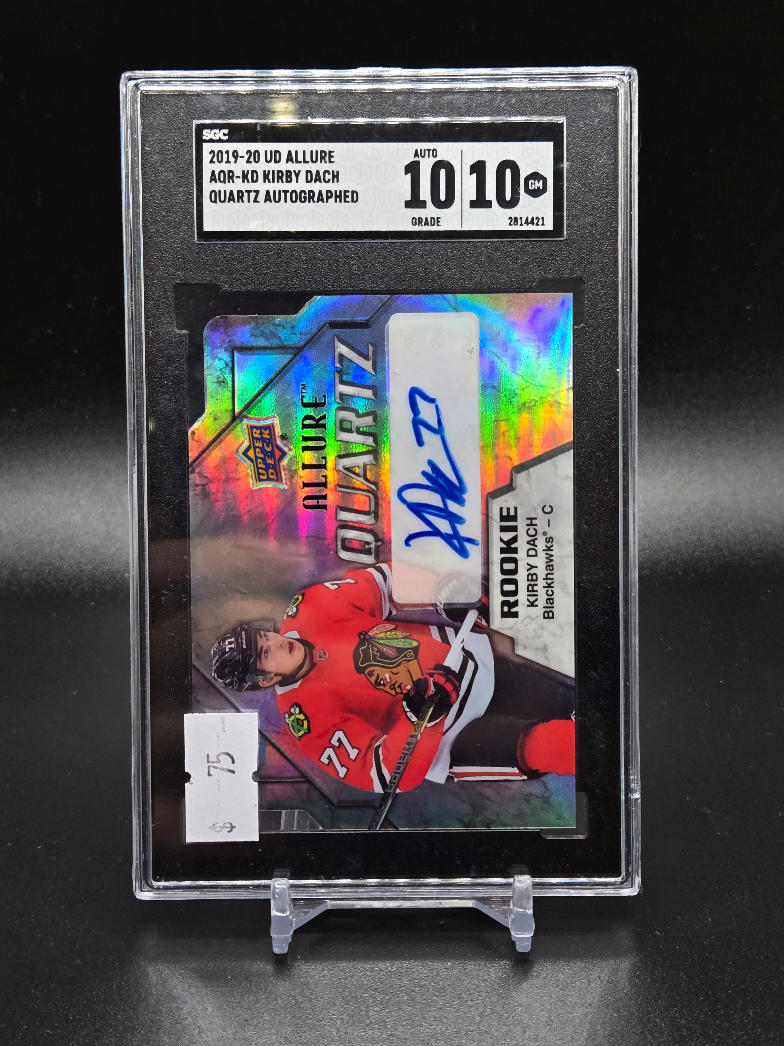 2019-20 UD Allure AQR-KD Kirby Dach Quartz Autographed