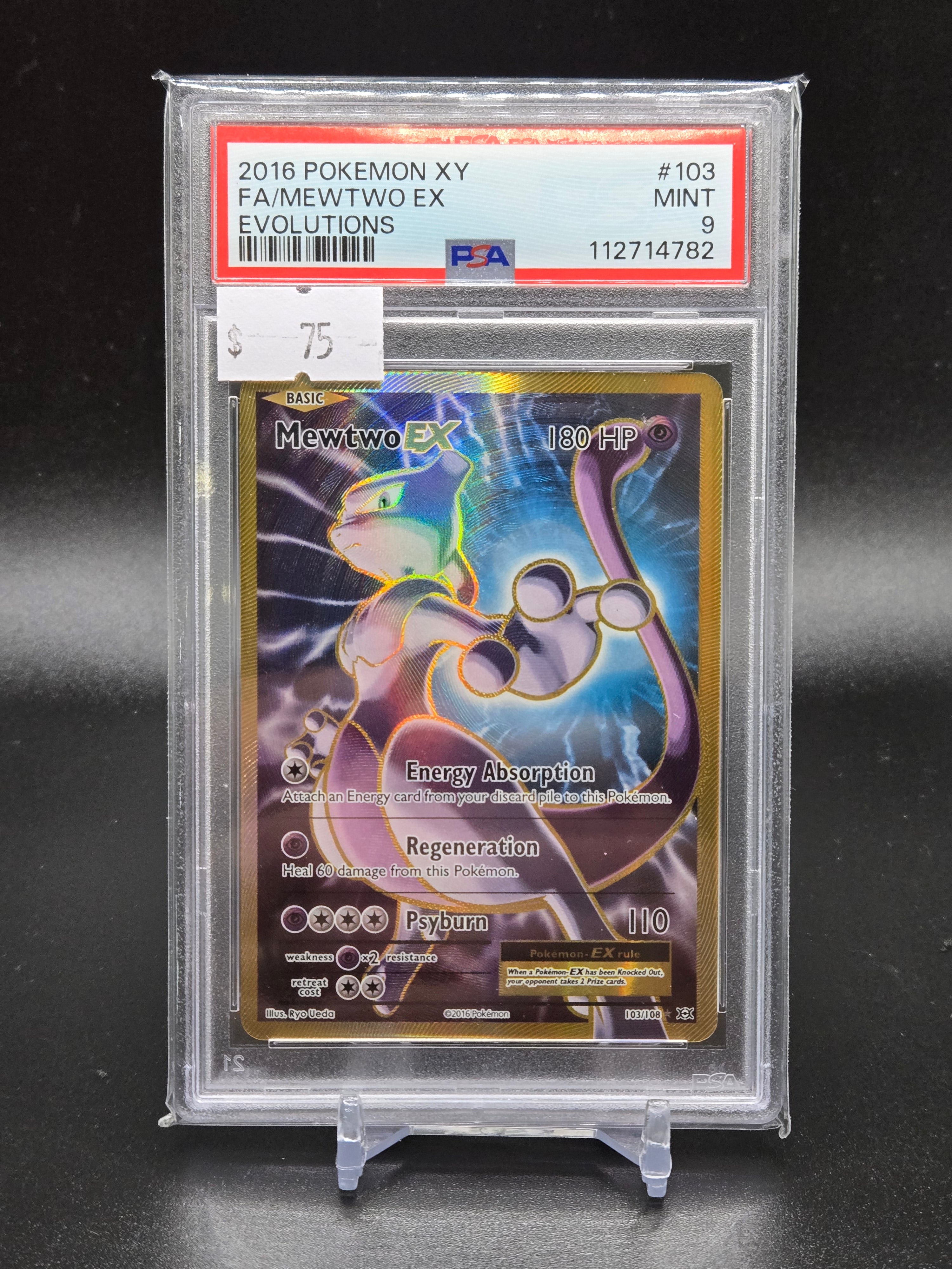 2016 Pokemon XY FA/Mewrwo EX Evolutions