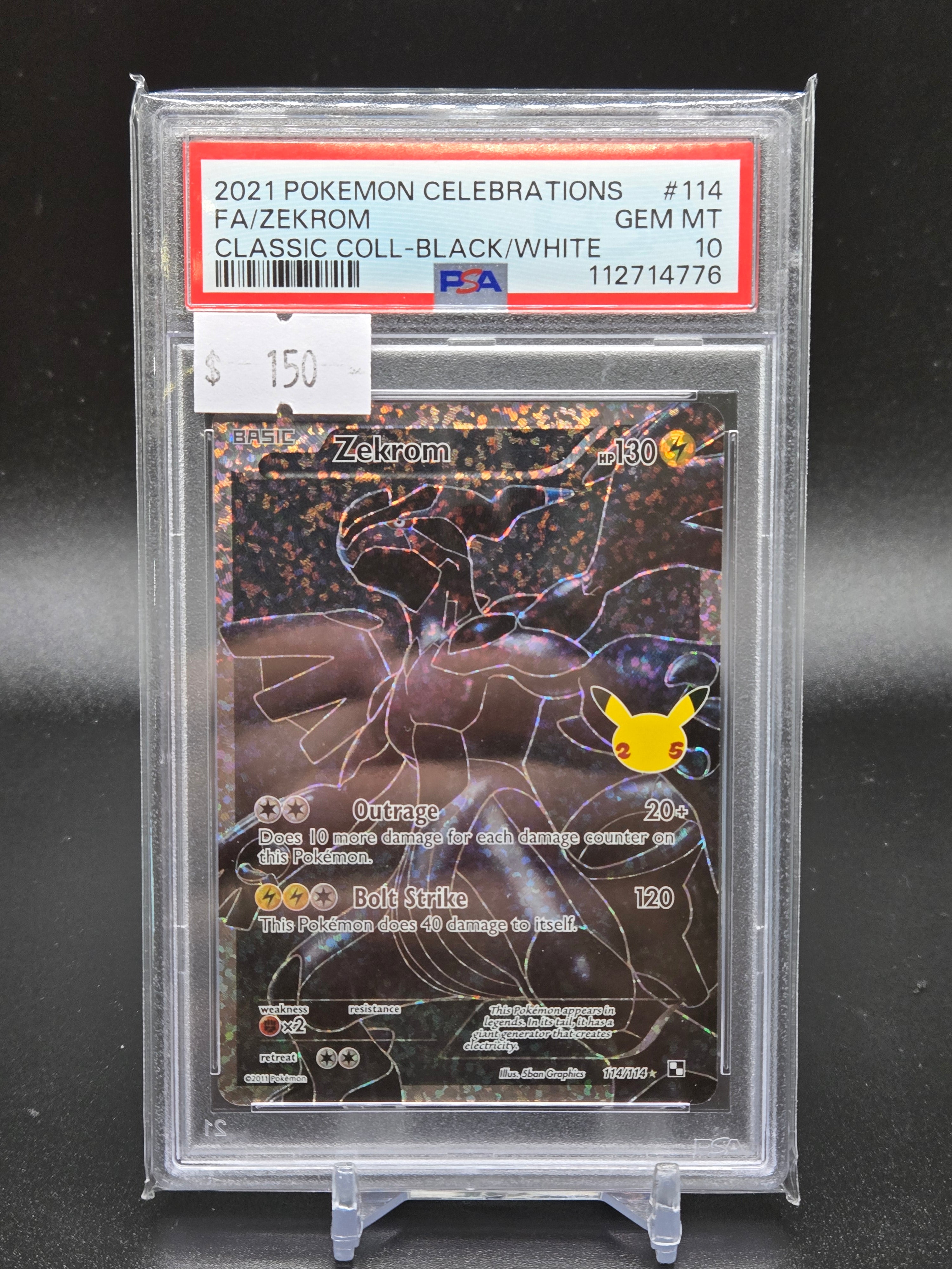 2021 Pokemon Celebrations FA/Zekrom Classic Coll-Black/White
