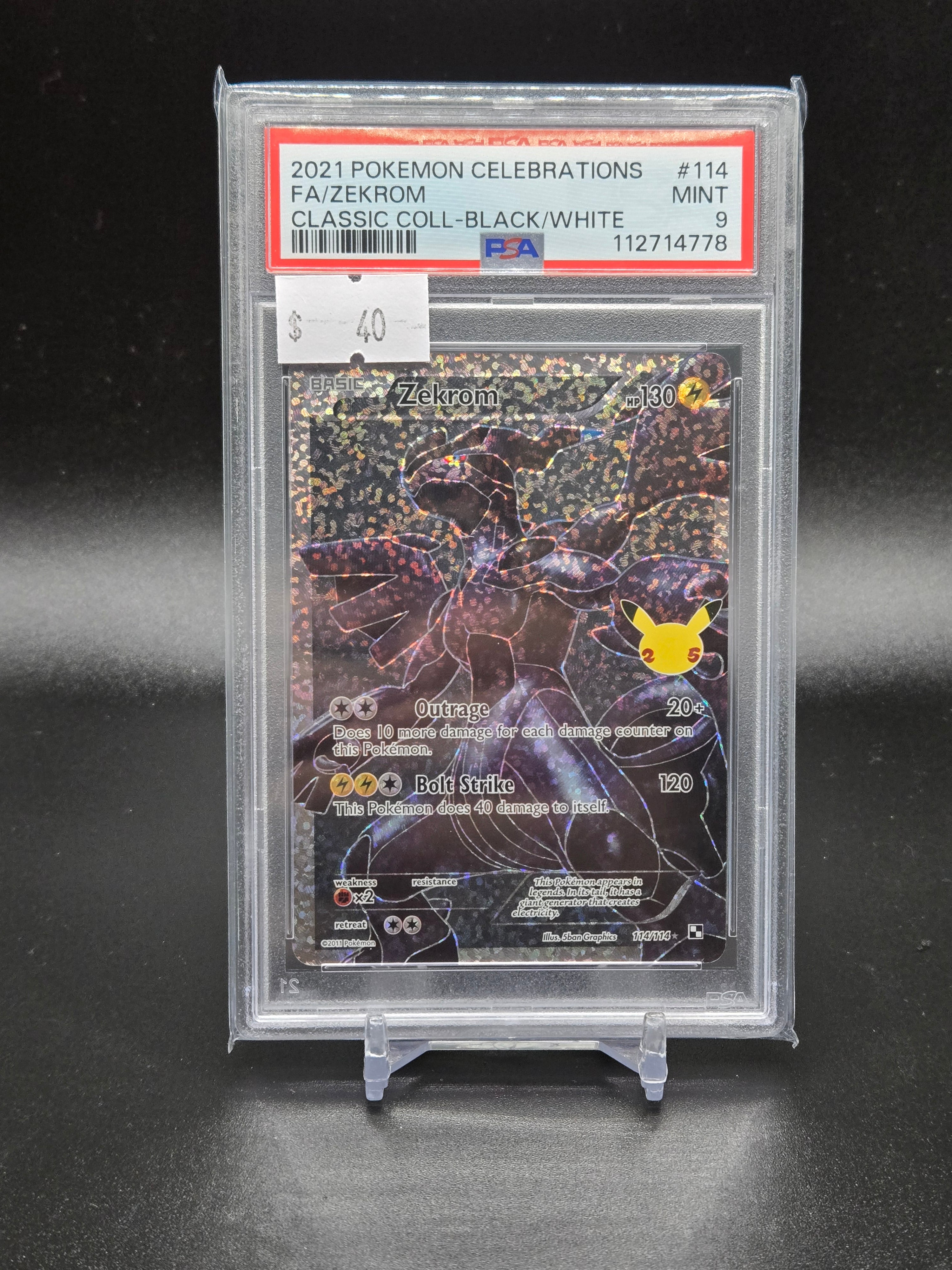 2021 Pokemon Celebrations FA/Zekrom Classic Coll-Black/White
