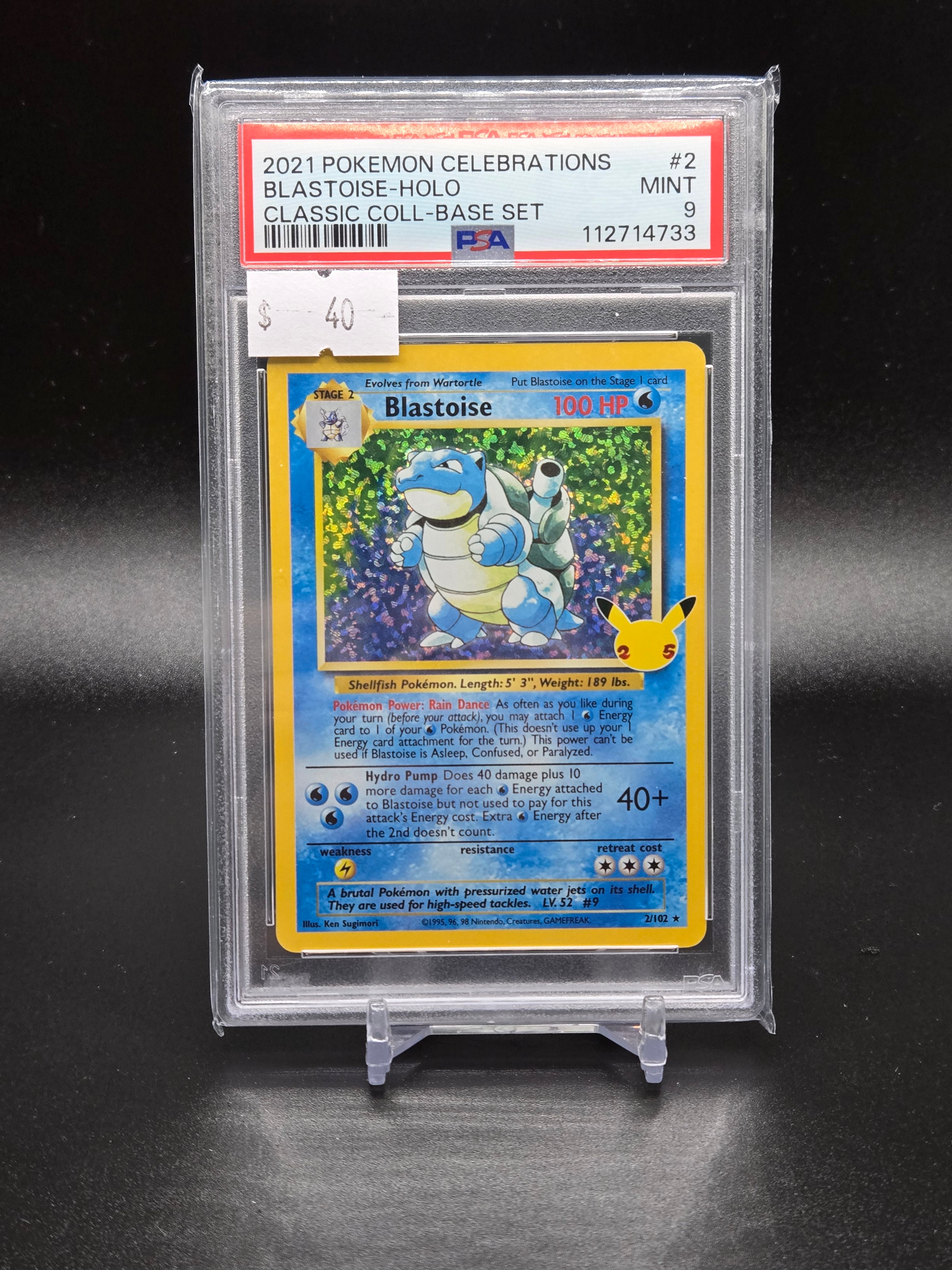 2021 Pokemon Celebrations Blastoise-Holo Classic Coll-Base Set