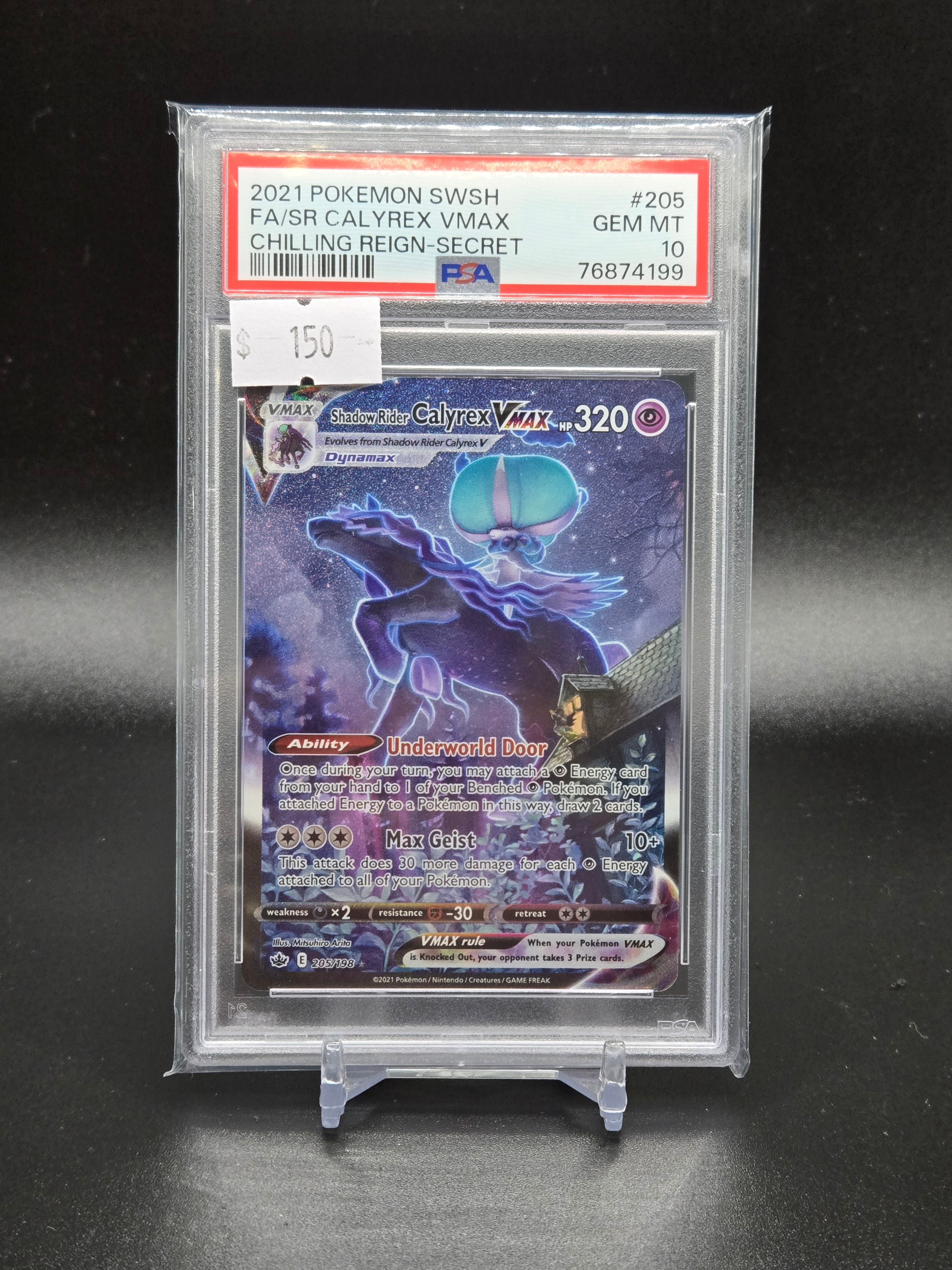 2021 Pokemon SWSH FA/SR Calyrex VMAX Chilling Reing-Secret