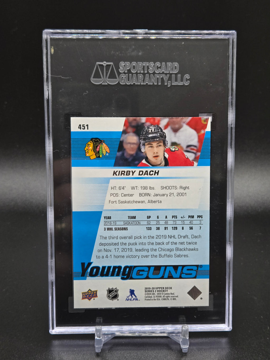 2019-20 Upper Deck #451 Kirby Dach