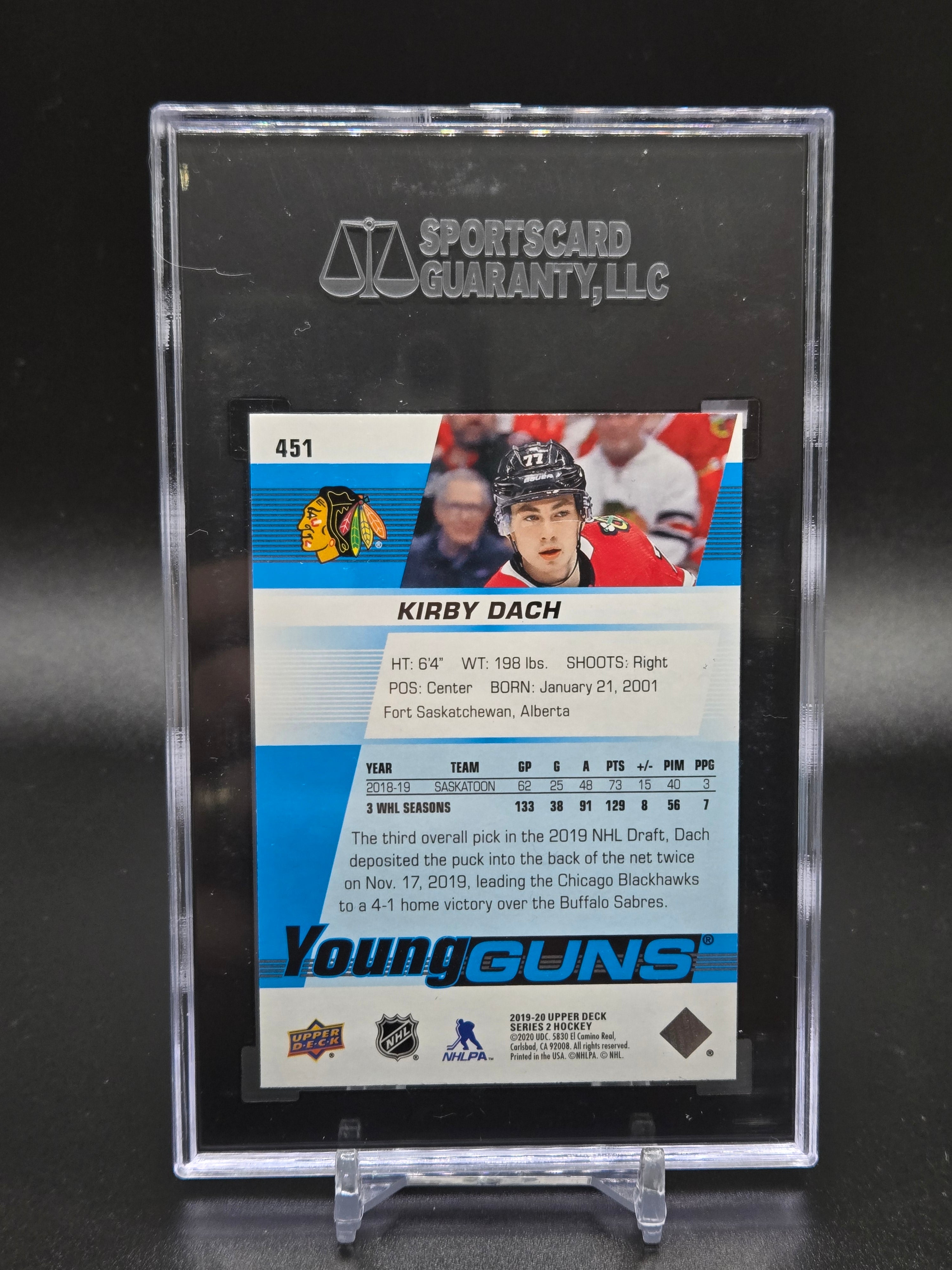 2019-20 Upper Deck #451 Kirby Dach