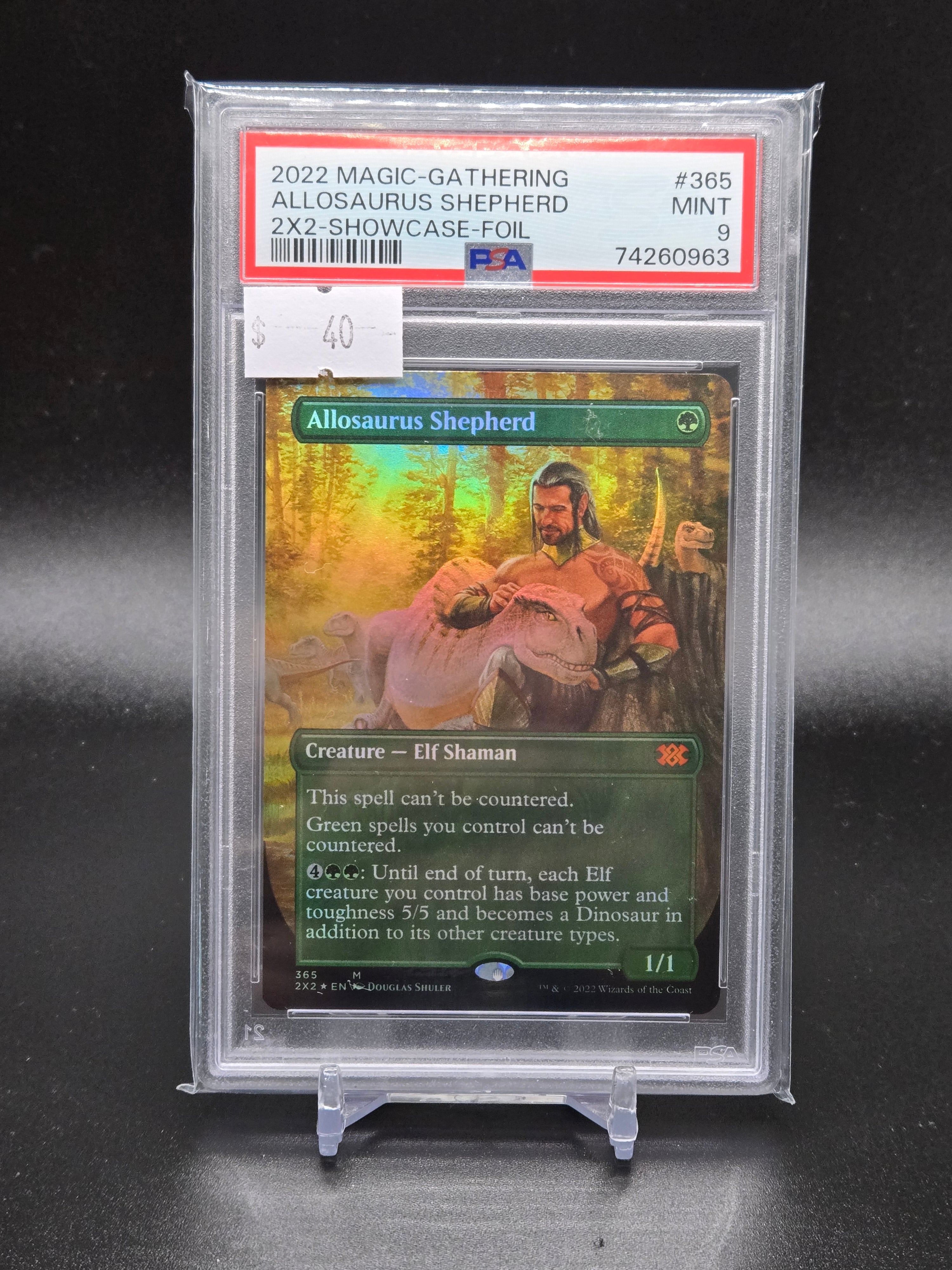 2022 Magic-Gathering Allosaurus Shepherd 2x2-Showcase-Foil