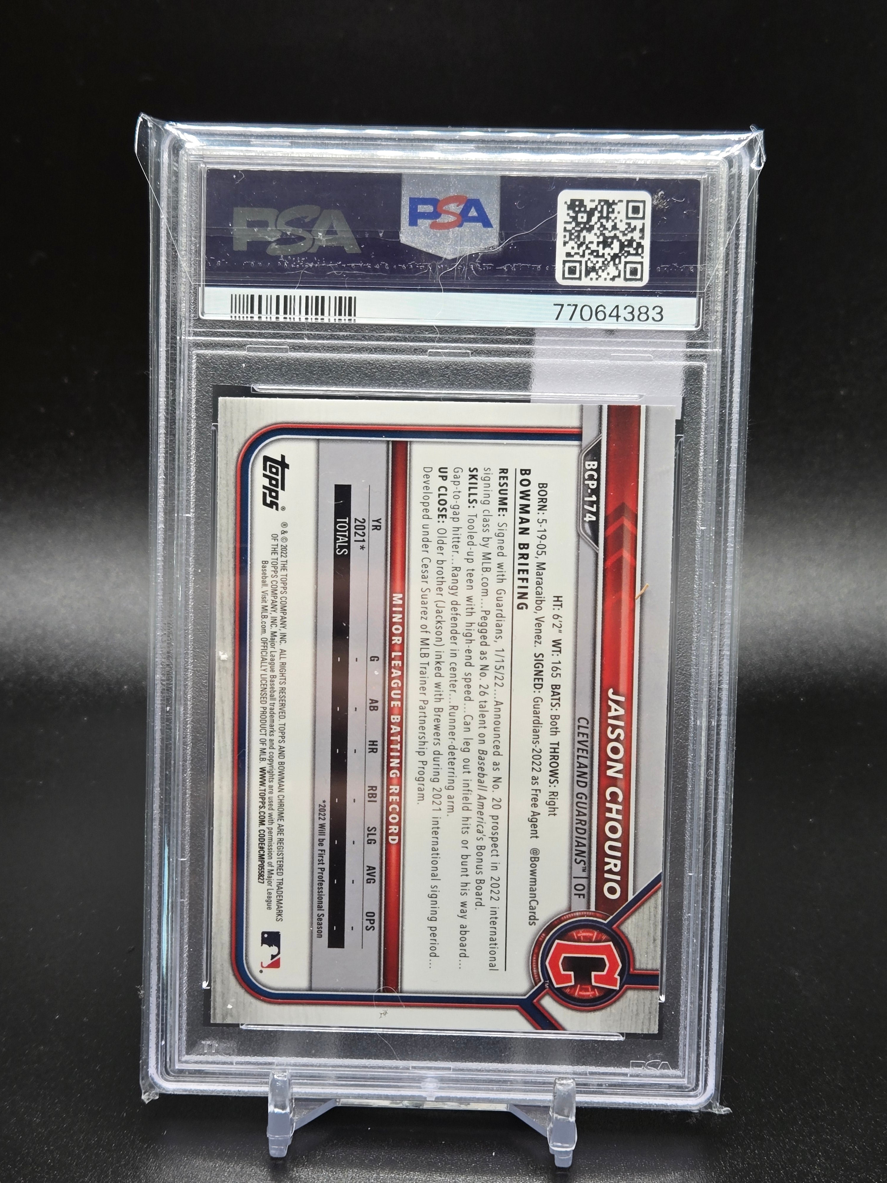 2022 Bowman Chrome Jaison Chourio Pros-B/W MN.DMND.REF
