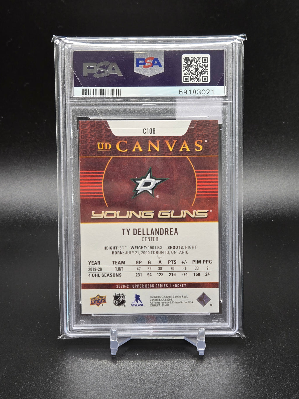 2020 Upper Deck TY Dellandrea UD Canvas
