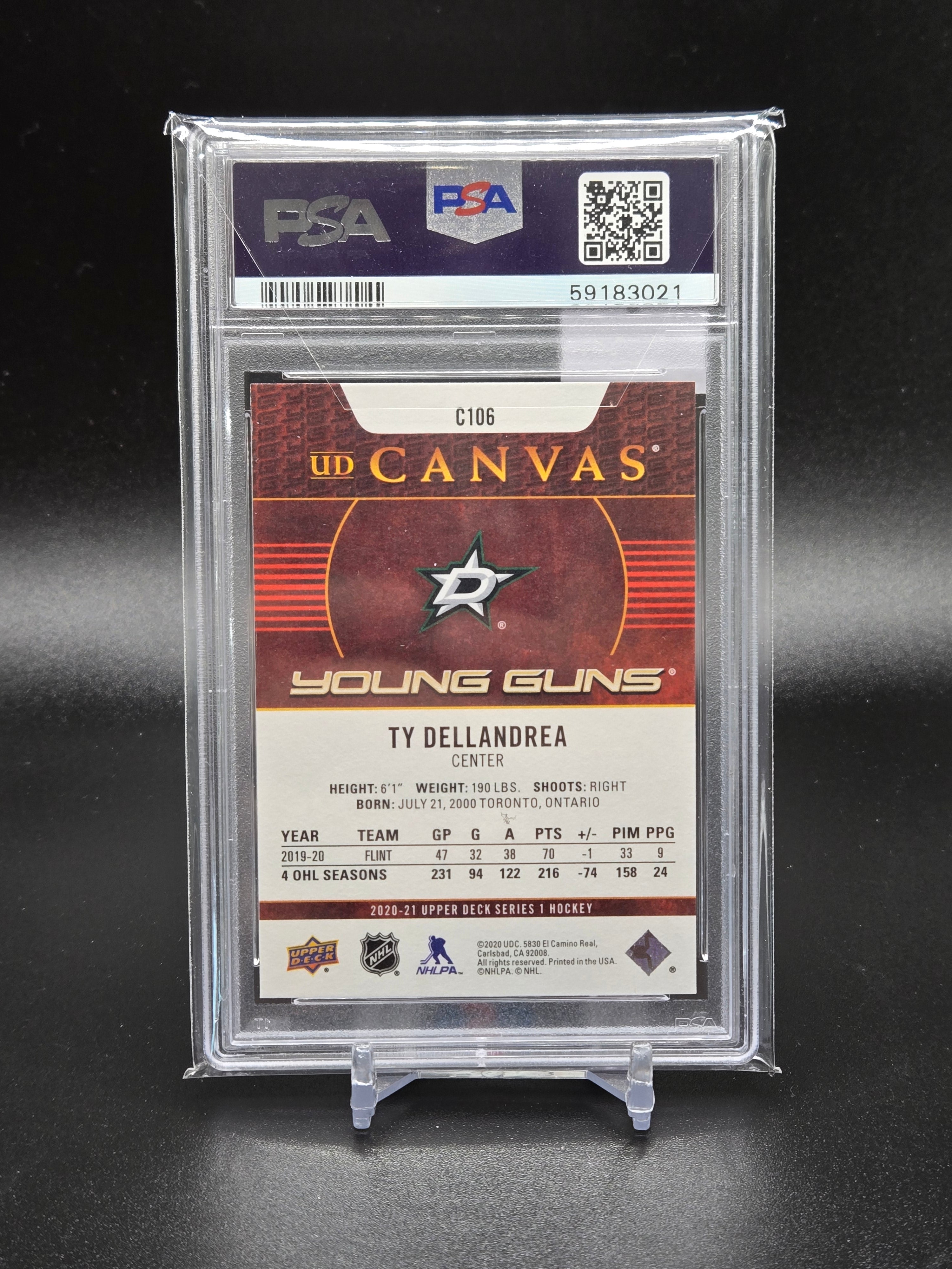 2020 Upper Deck TY Dellandrea UD Canvas