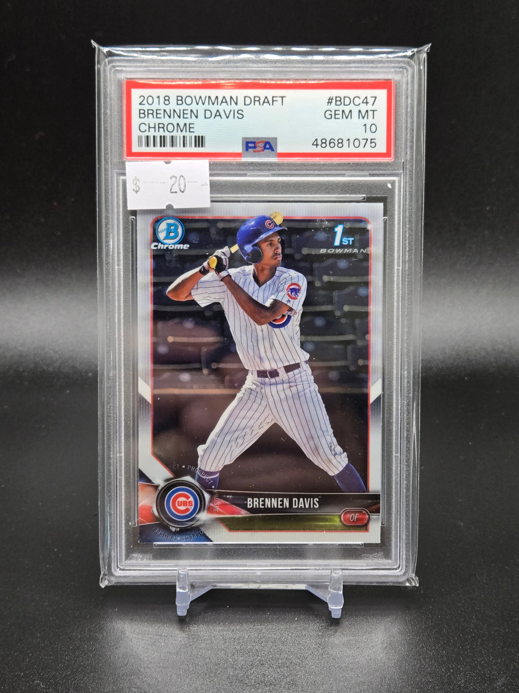 2018 Bowman Draft Brennen Davis Chrome