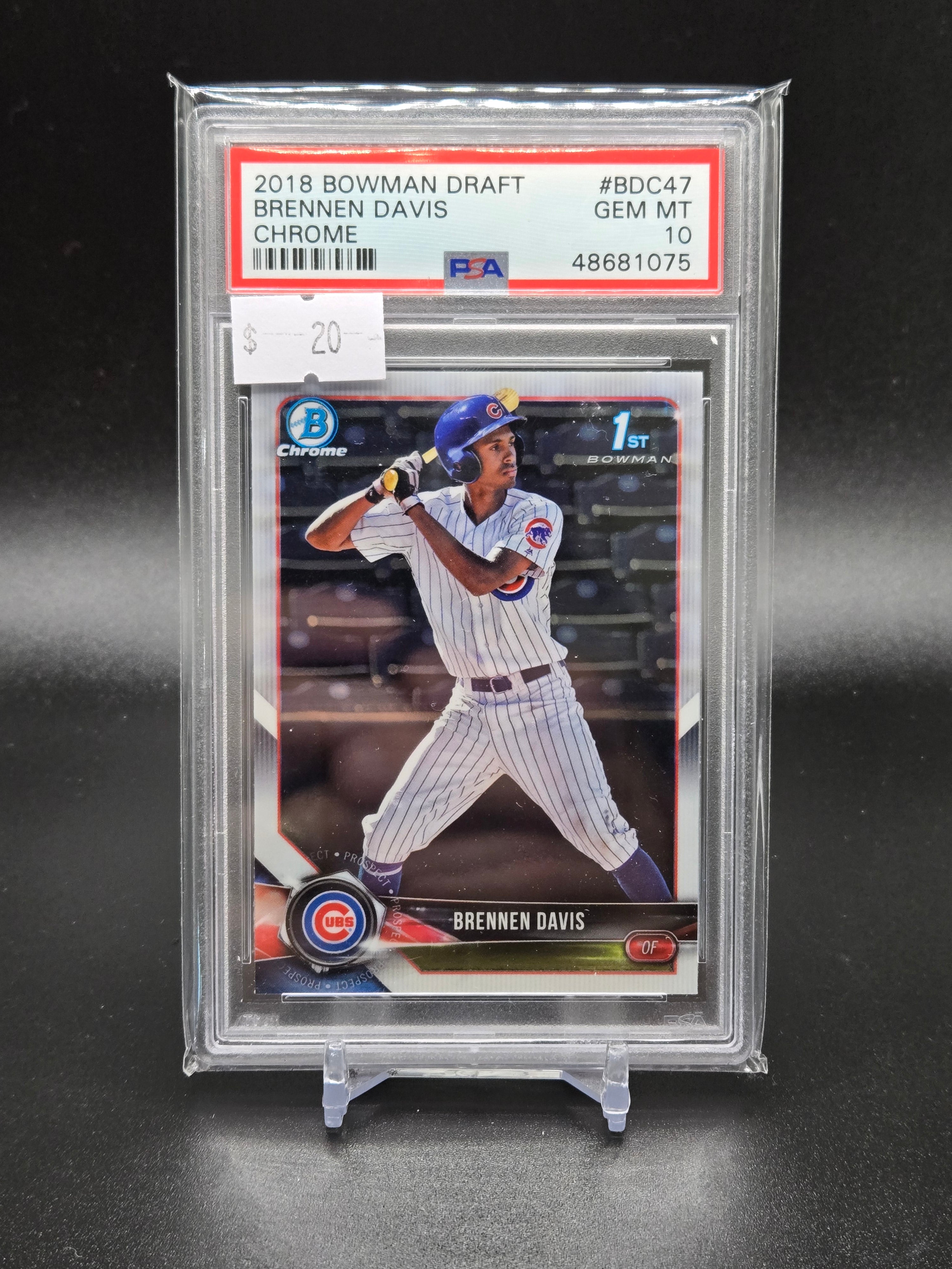2018 Bowman Draft Brennen Davis Chrome