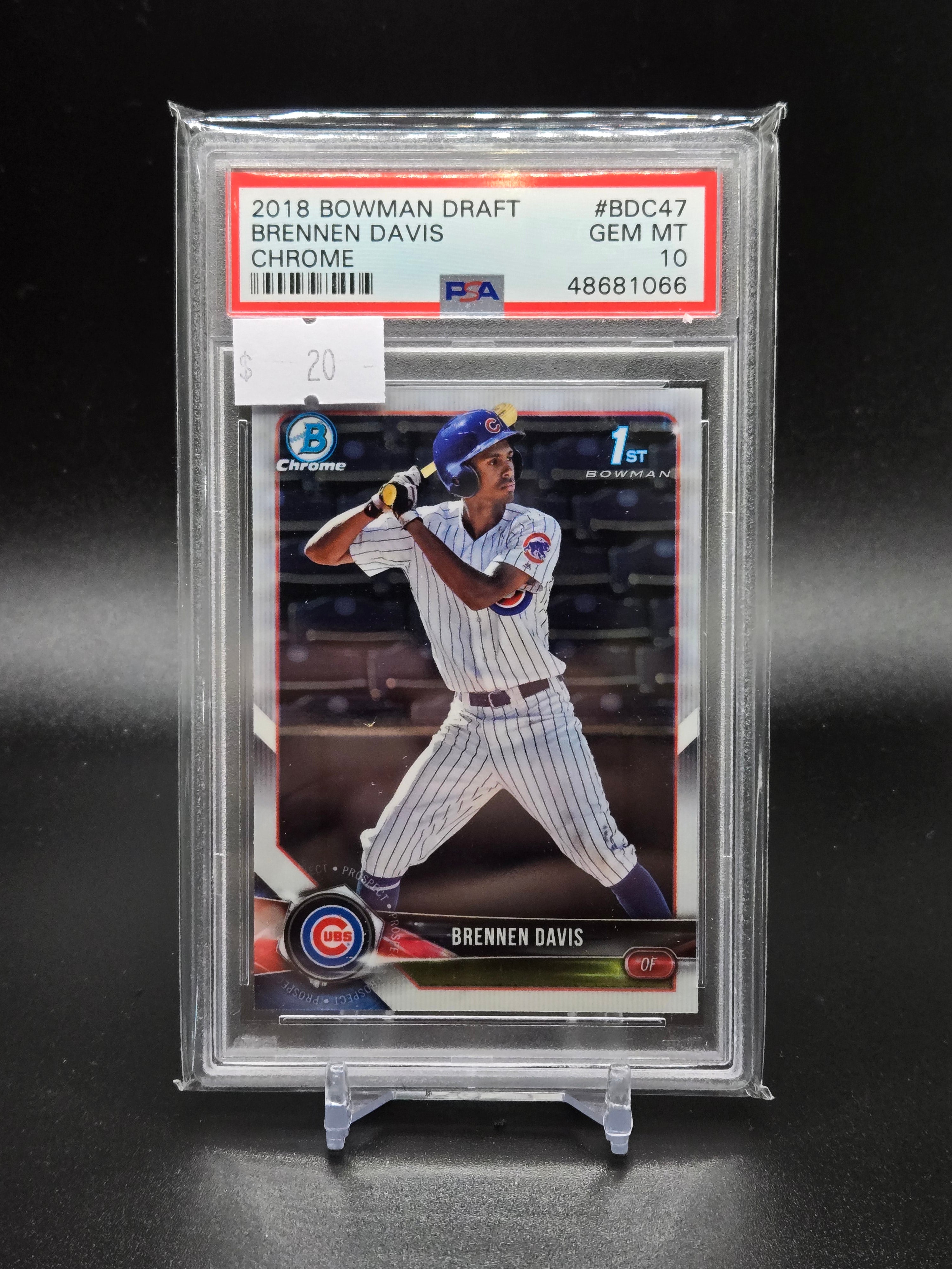 2018 Bowman Draft Brennen Davis Chrome