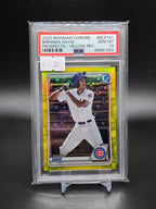 2020 Bowman Chrome Brennen Davis Prospects-Yellow REF.
