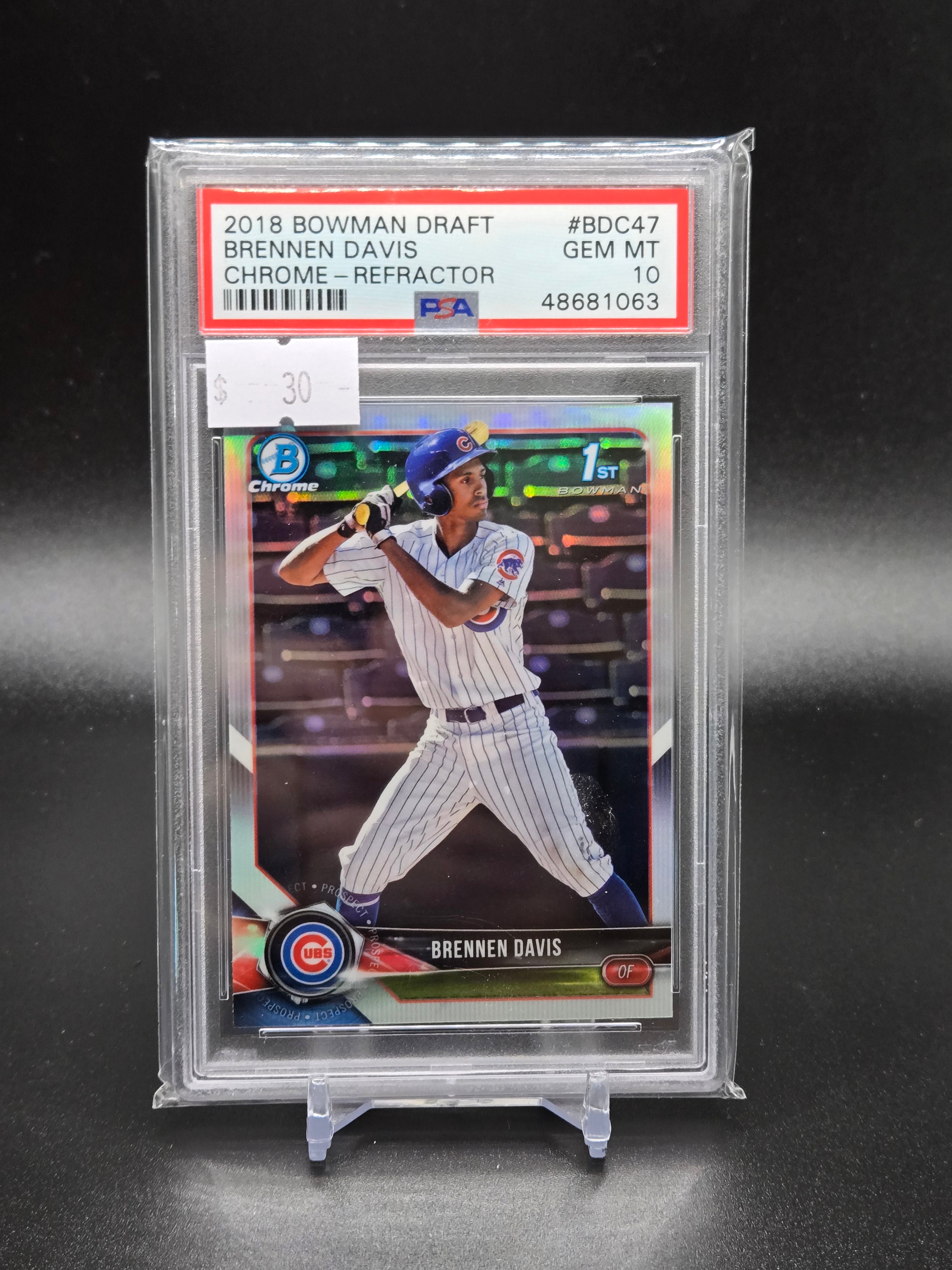 2018 Bowman Draft Brennen Davis Chrome-Refractor