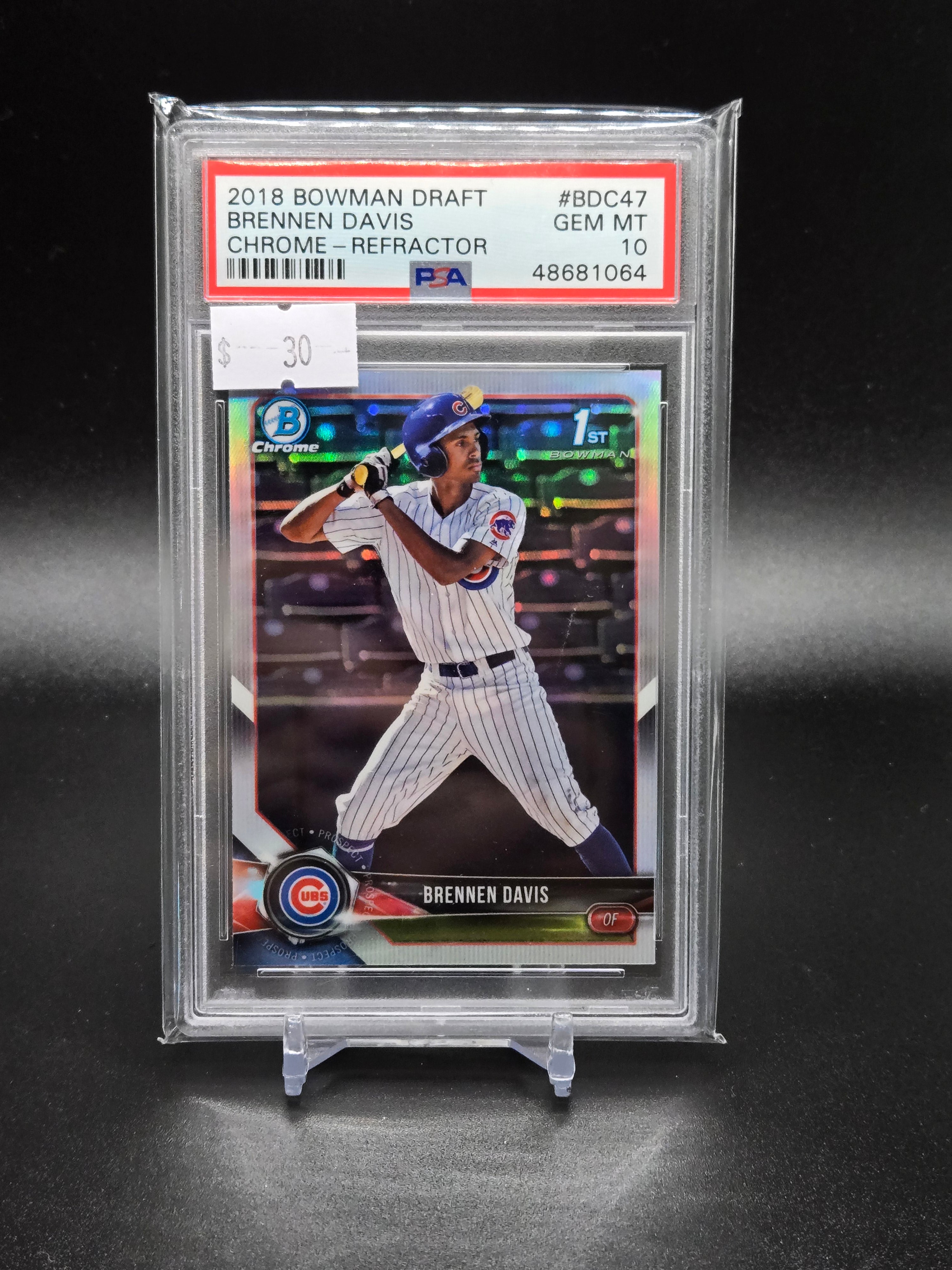 2018 Bowman Draft Brennen Davis Chrome-Refractor