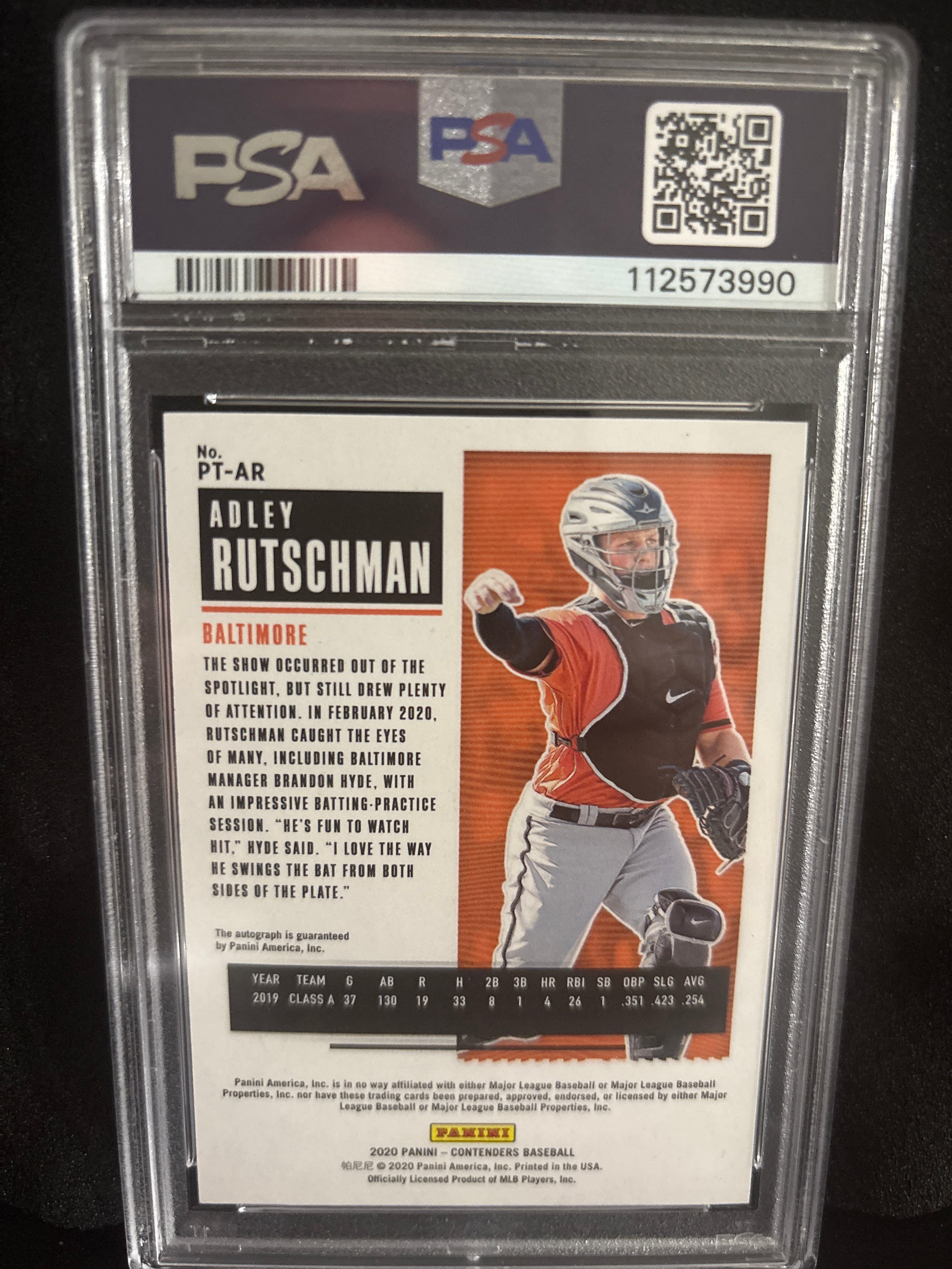 2020 Panini Contenders ADLEY RUTSCHMAN Prospects Ticket Autographs #PTAR