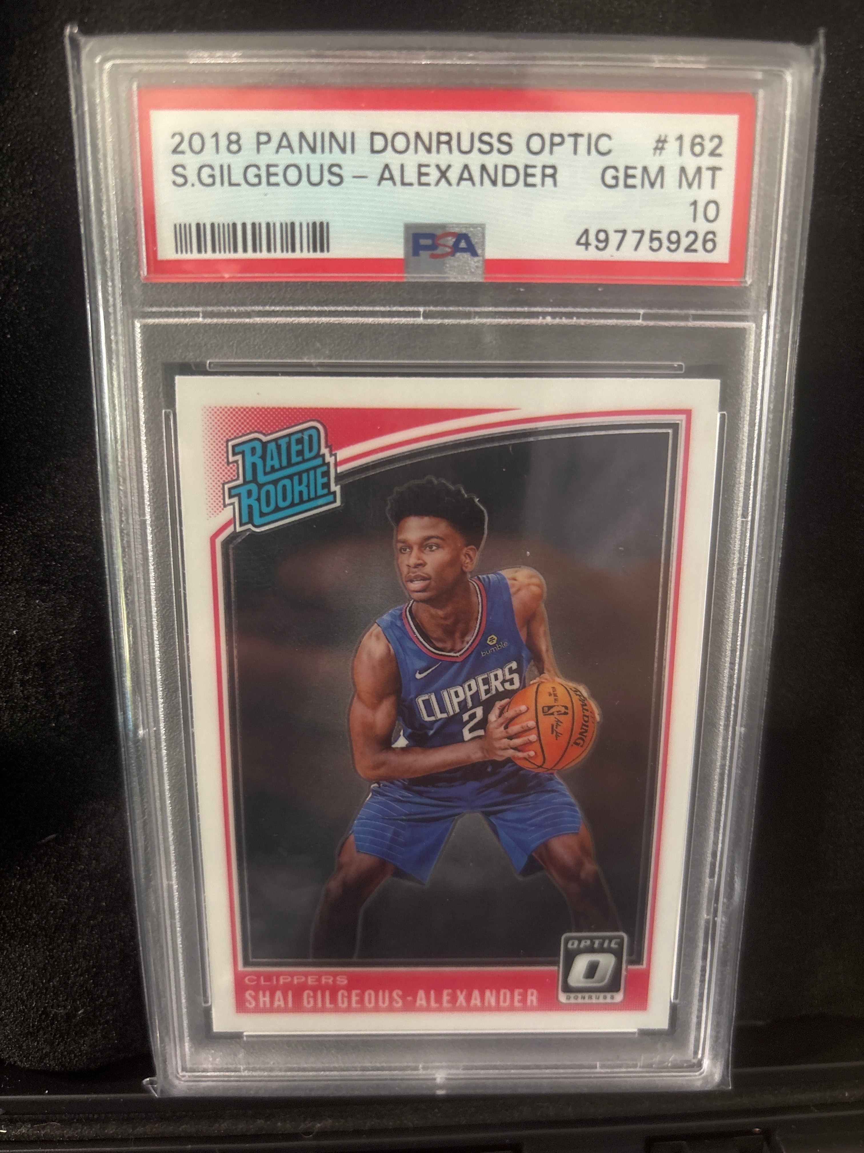 2018 Panini Donruss Optic Shai Gilgeous Alexander #162