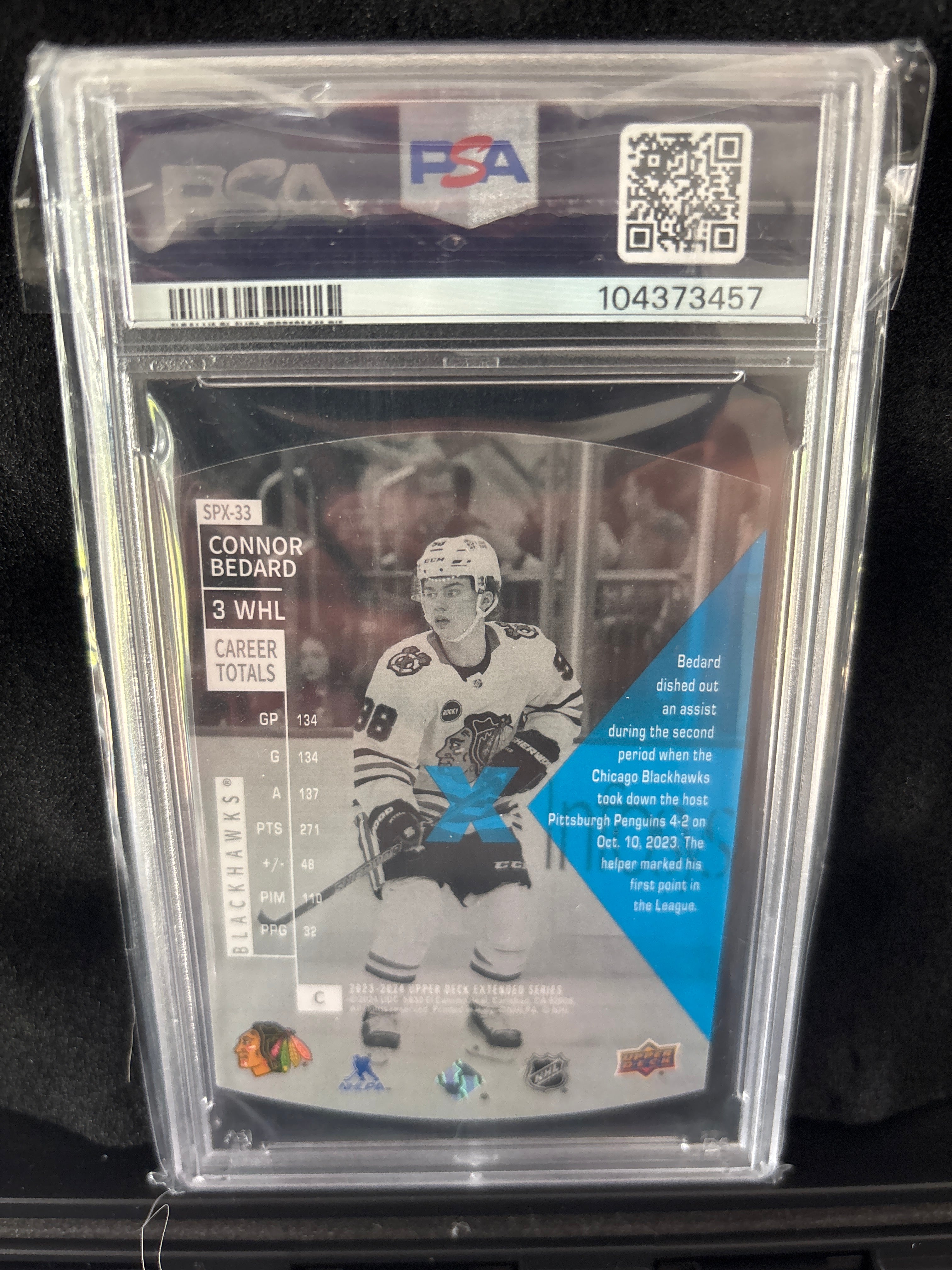 2023 Upper Deck Connor Bedard 1997-98 SPX Holoview Retros #SPX33