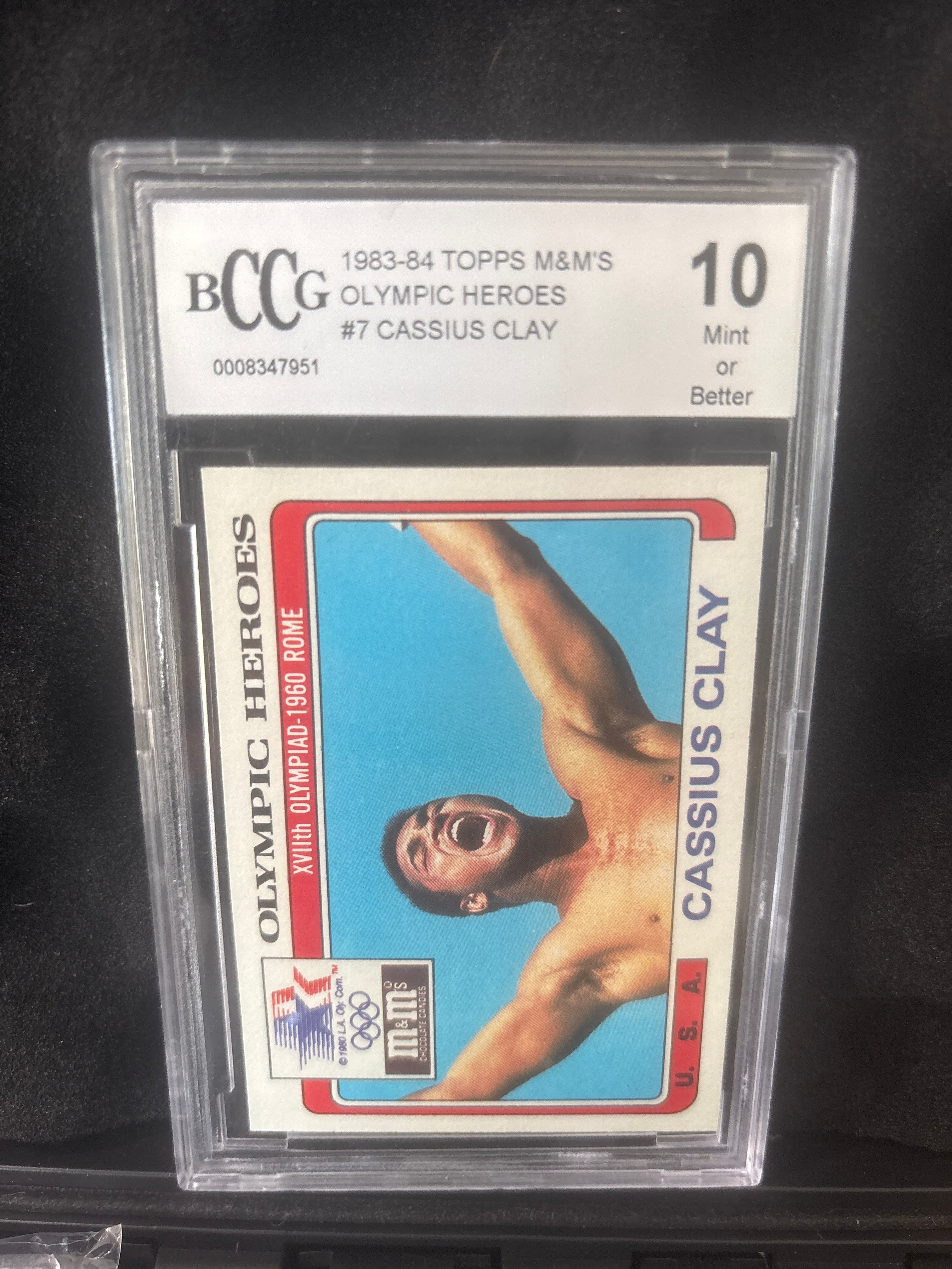 1983-1984 Topps M&M’S Olympic Heroes Cassius Clay #7