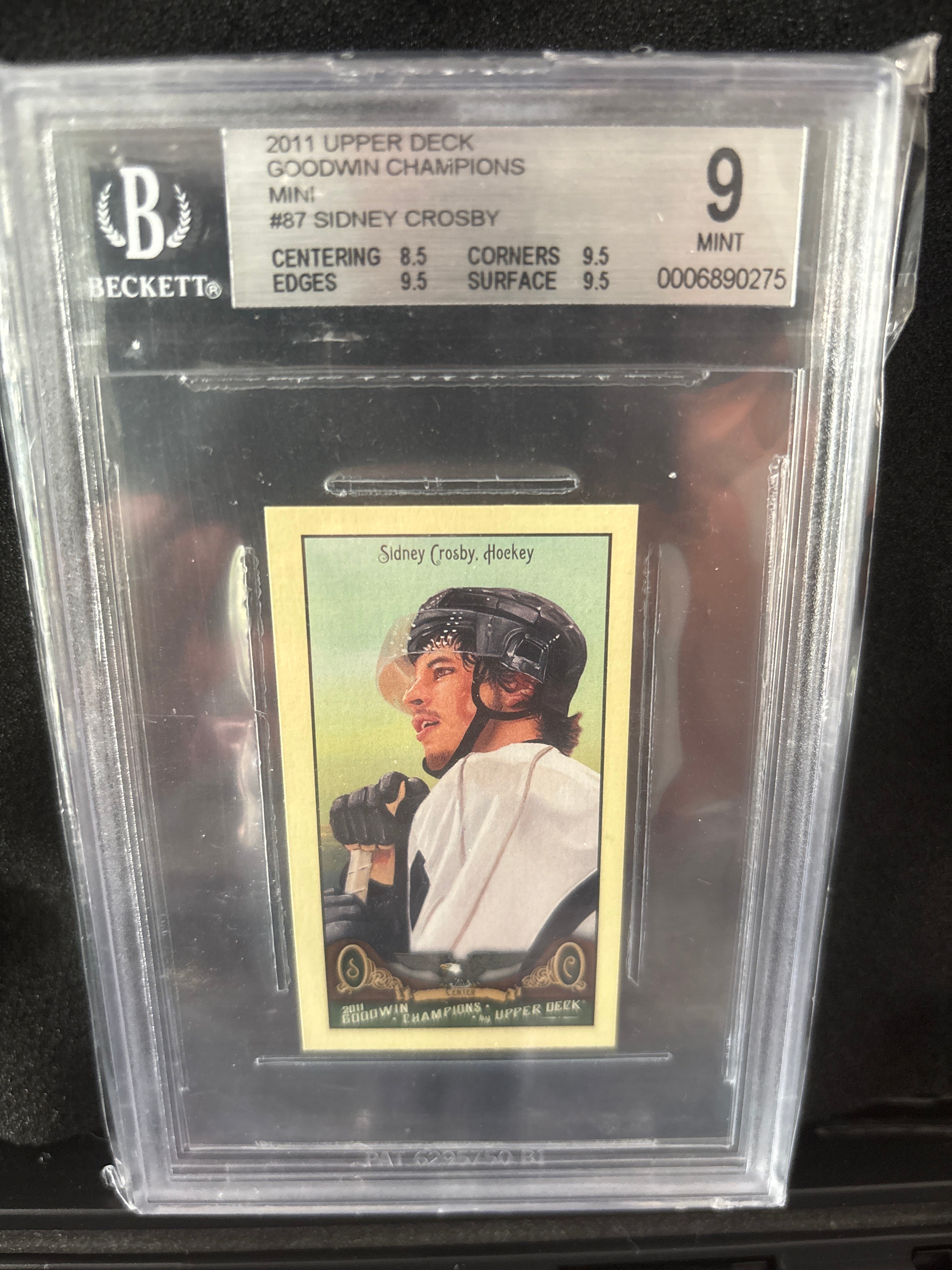 2011 Upper Deck Goodwin Champions Mini Sidney Crosby #87