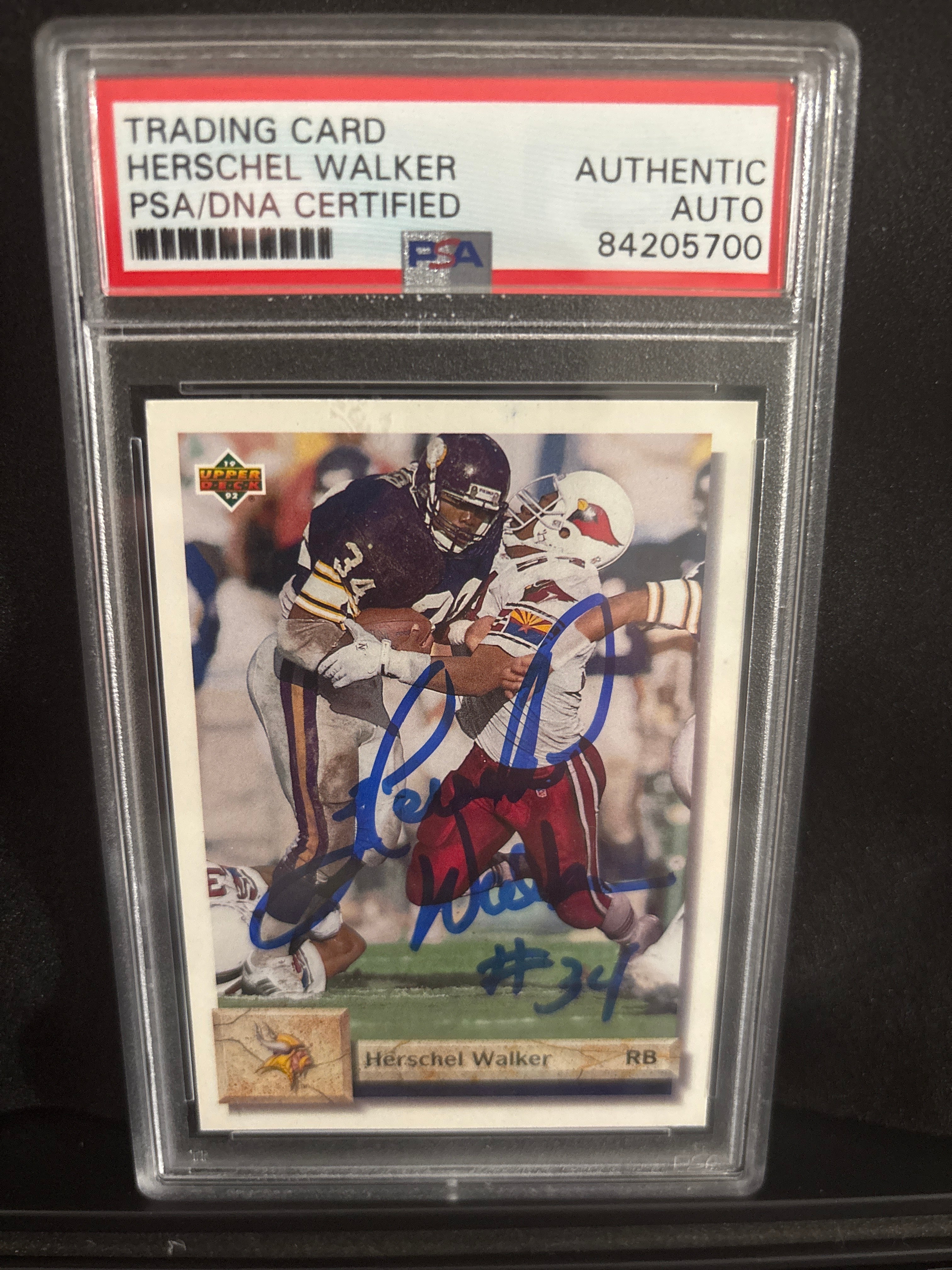 1992 Upper Deck Herschel Walker #194 AUTO