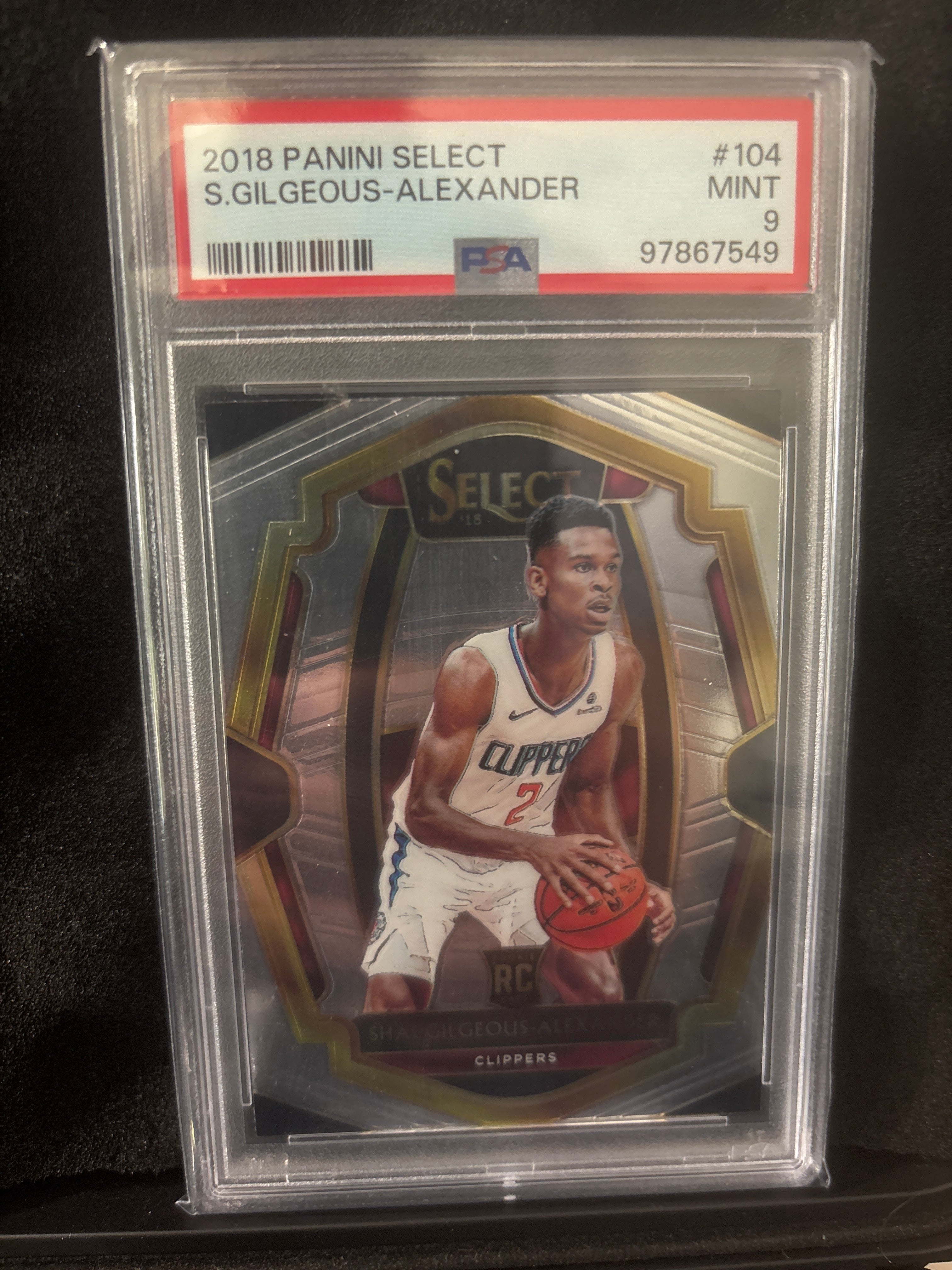 2018 Panini Select Shai Gilgeous Alexander #104