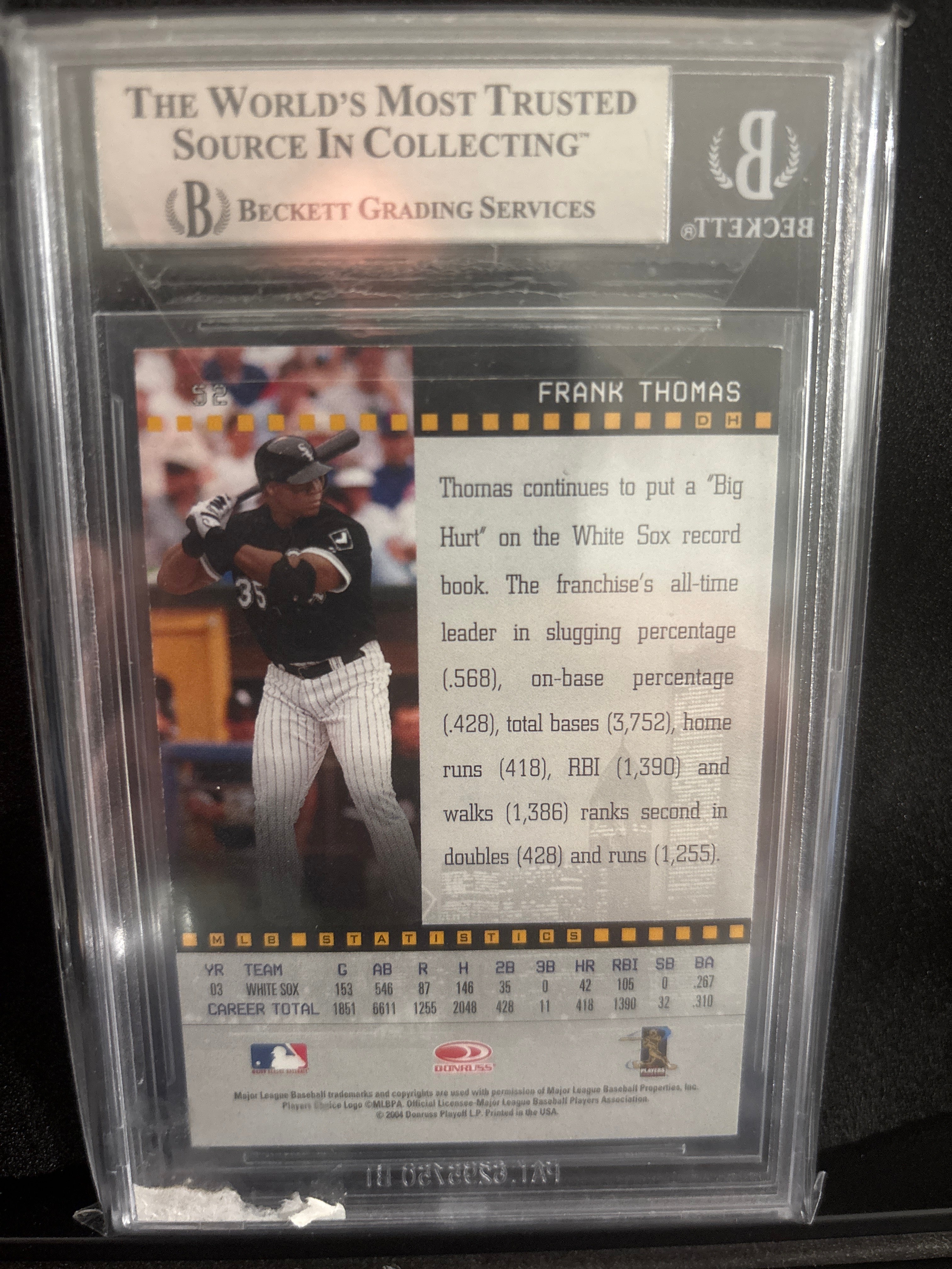 2004 Studio Frank Thomas #52 AUTO