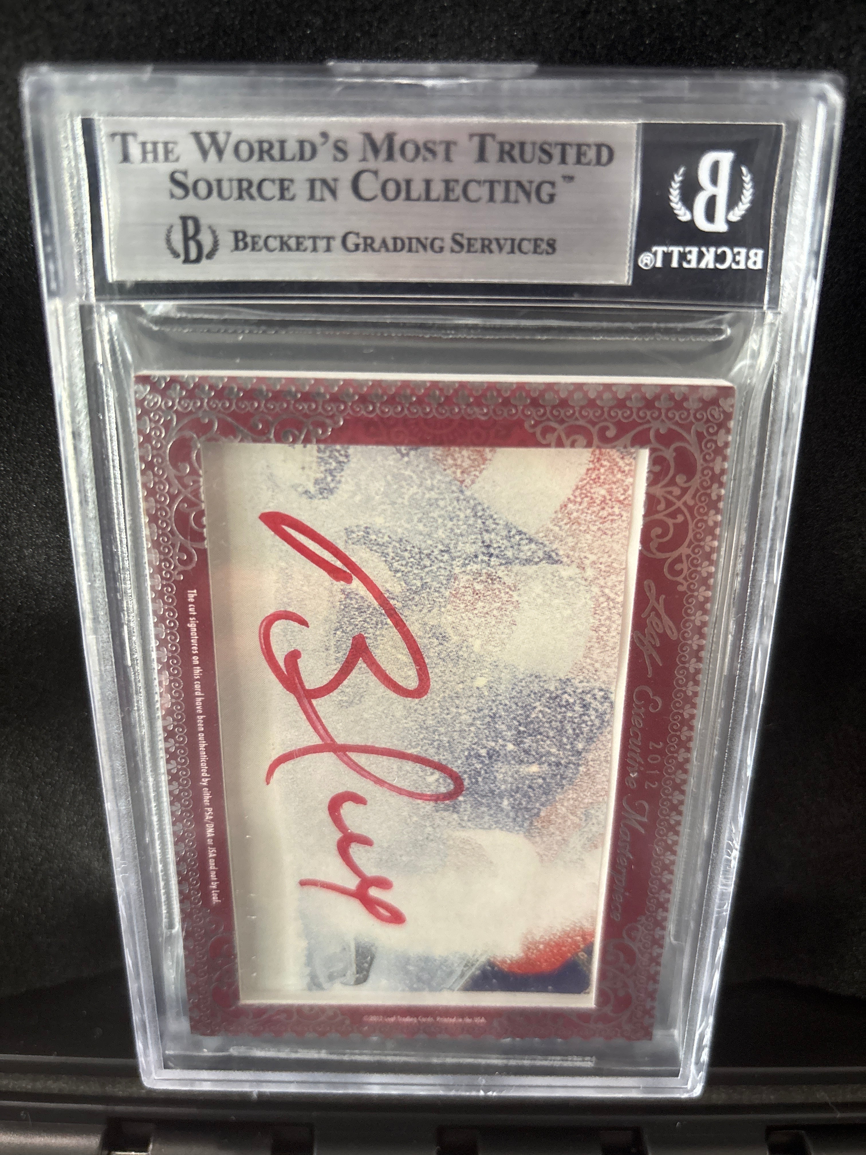 2012 Leaf Exacutive Collection Masterpiece Wayne Gretzky / Brett Hull Legendary NHL GOAL SCORERS 1 of 1 Dual Auto