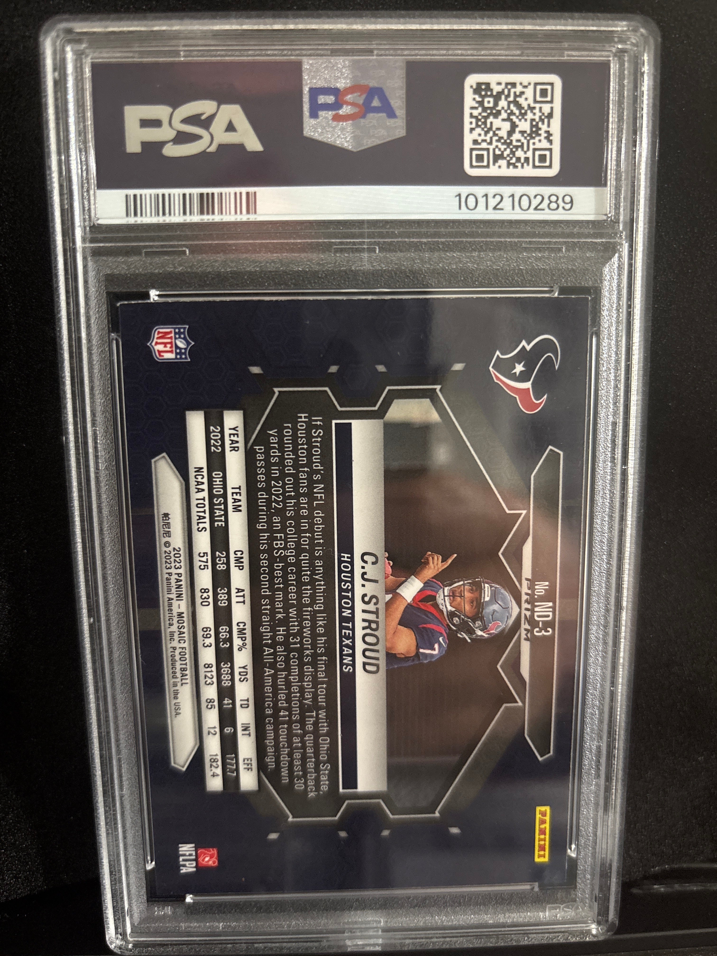2023 Mosaic CJ Stroud NFL Debut - Reactive Blue #ND3